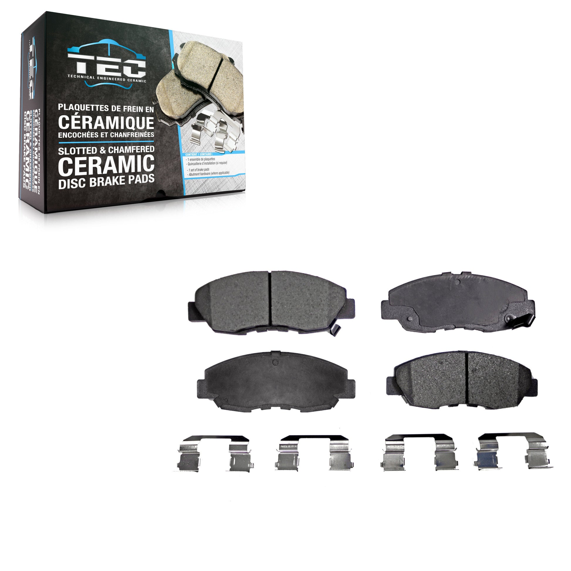 TEC TEC-465A Disc Brake Pad for 1996-2014 Honda Civic, Honda Insight, Honda Accord - Front