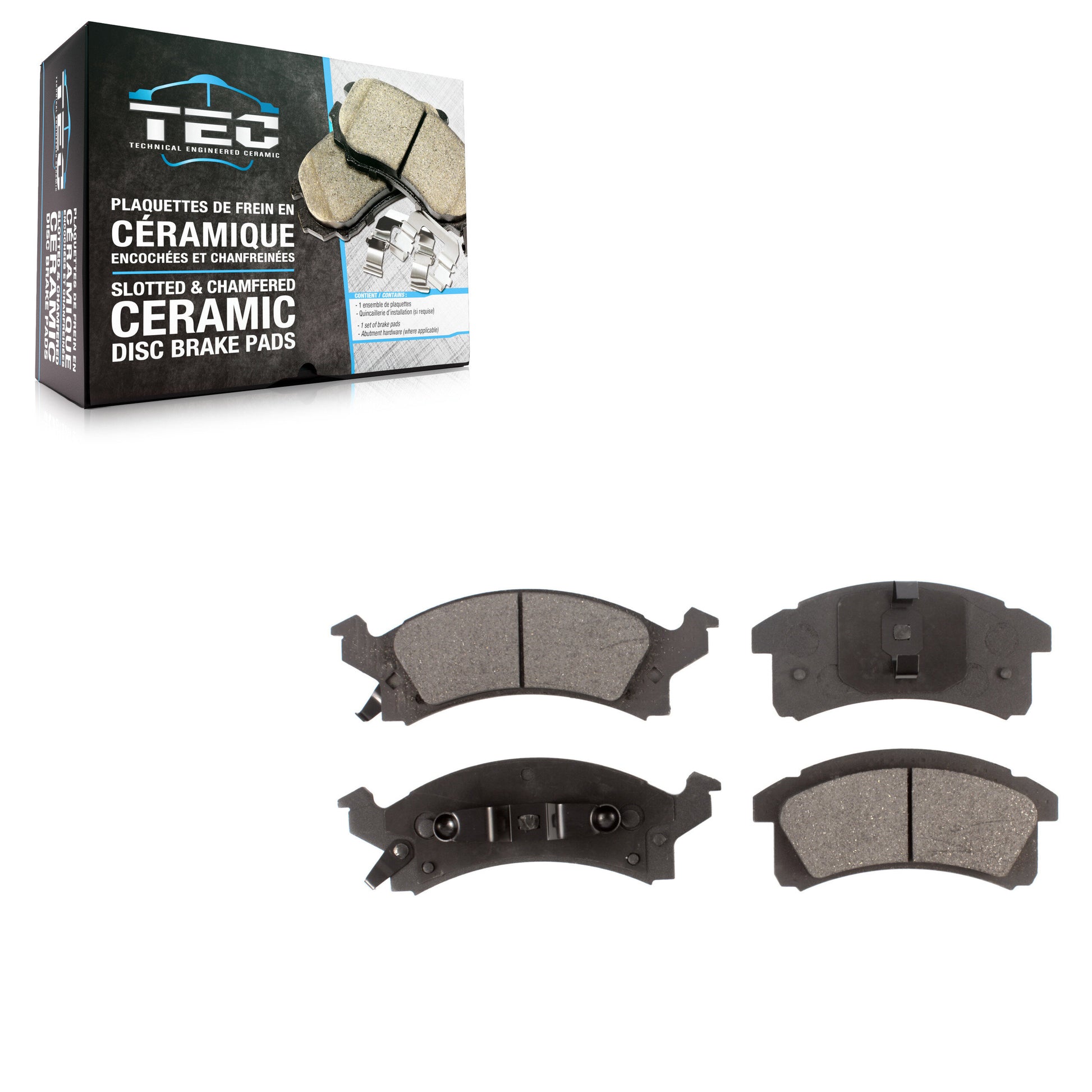TEC TEC-506 Disc Brake Pad for 1990-2005 Pontiac Sunfire, Chevrolet Beretta, Chevrolet Cavalier - Front