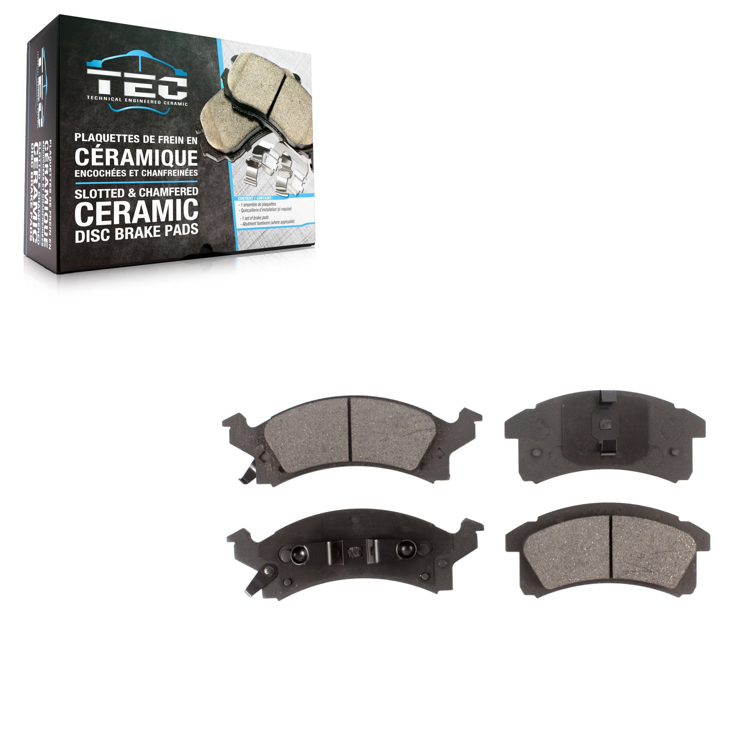 TEC TEC-506 Disc Brake Pad for 1990-2005 Pontiac Sunfire, Chevrolet Beretta, Chevrolet Cavalier - Front