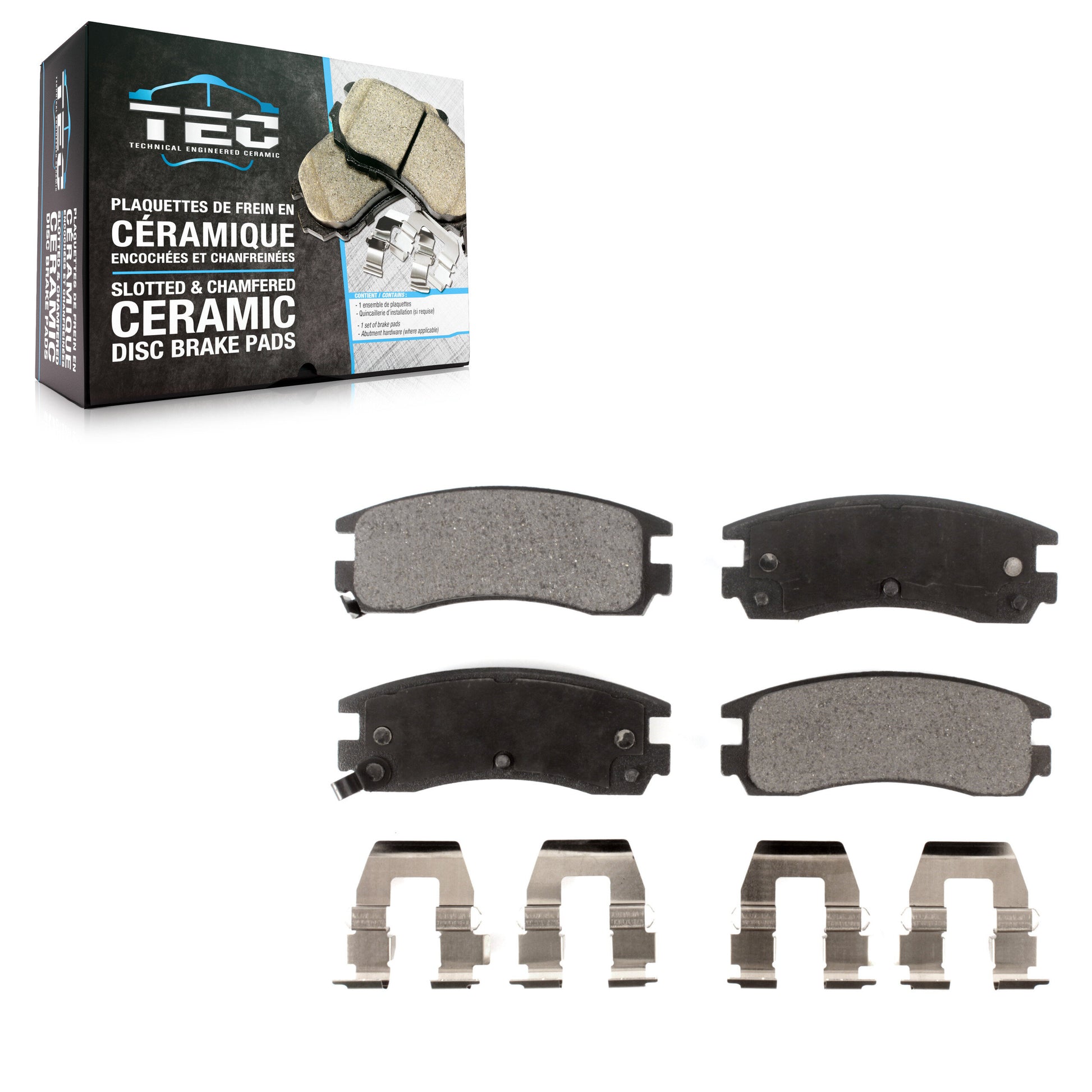 TEC TEC-508 Disc Brake Pad for 1991-2010 Chevrolet Impala, Buick Allure, Buick LaCrosse - Rear