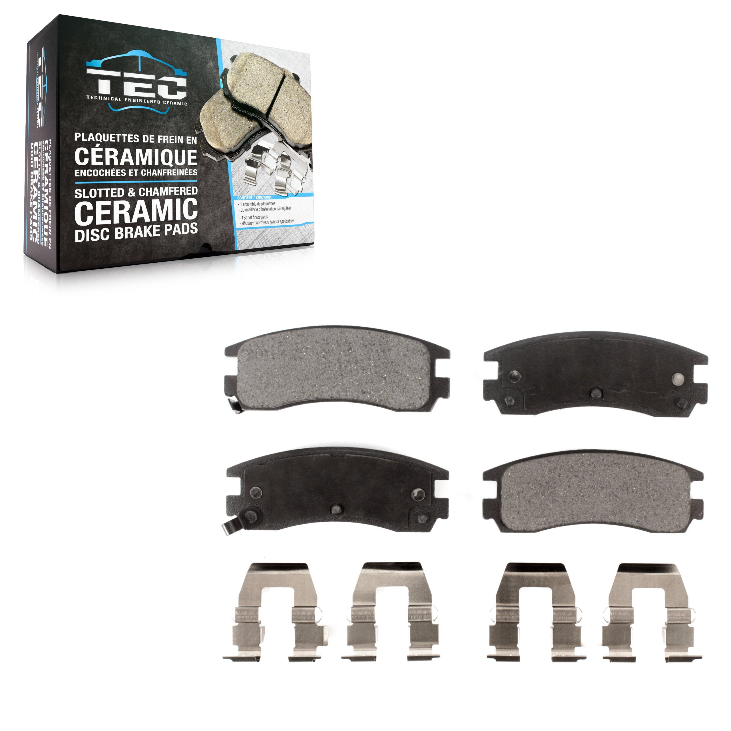 TEC TEC-508 Disc Brake Pad for 1991-2010 Chevrolet Impala, Buick Allure, Buick LaCrosse - Rear