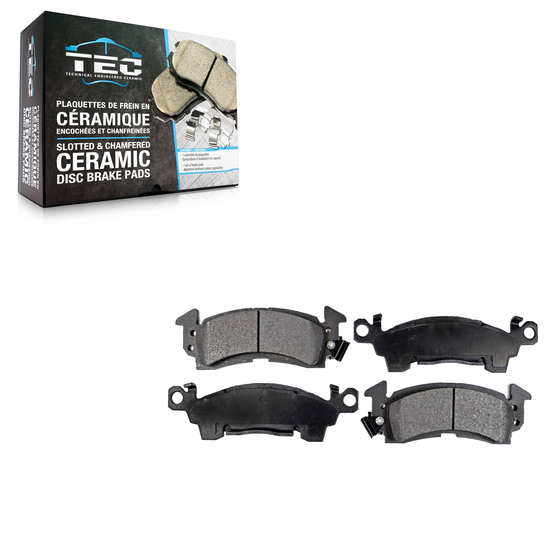 TEC TEC-52 Disc Brake Pad for 1980-2002 Chevrolet Caprice, Cadillac Commercial Chassis, Chevrolet Commercial Chassis - Front
