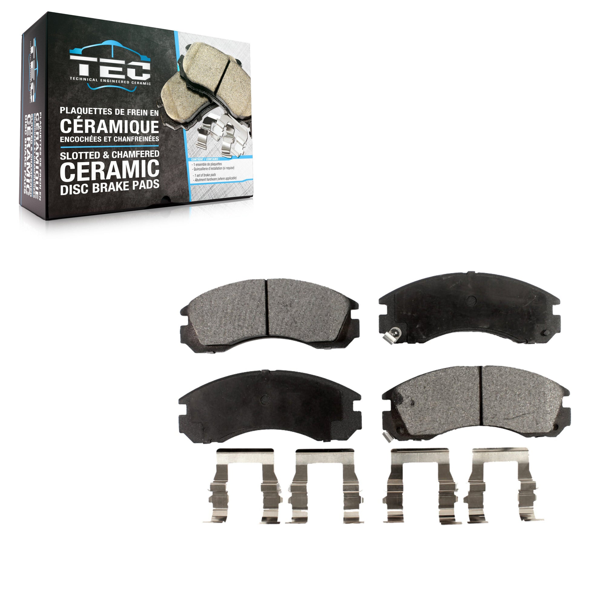 TEC TEC-530 Disc Brake Pad for 1991-2022 Mitsubishi Outlander PHEV, Mitsubishi Lancer, Mitsubishi Outlander - Front