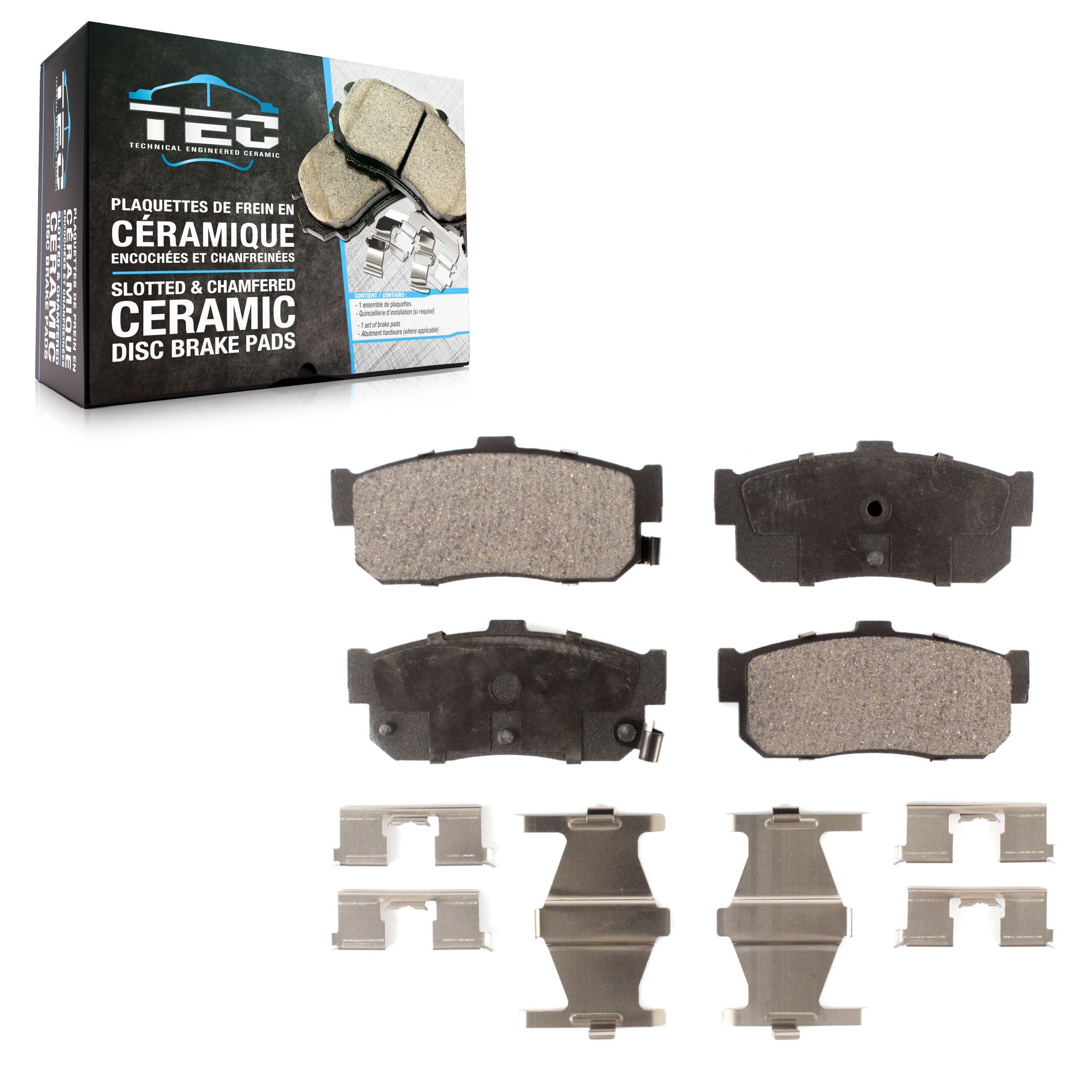 TEC TEC-595 Disc Brake Pad for 1991-2001 INFINITI G20, INFINITI I30, Nissan Sentra - Rear