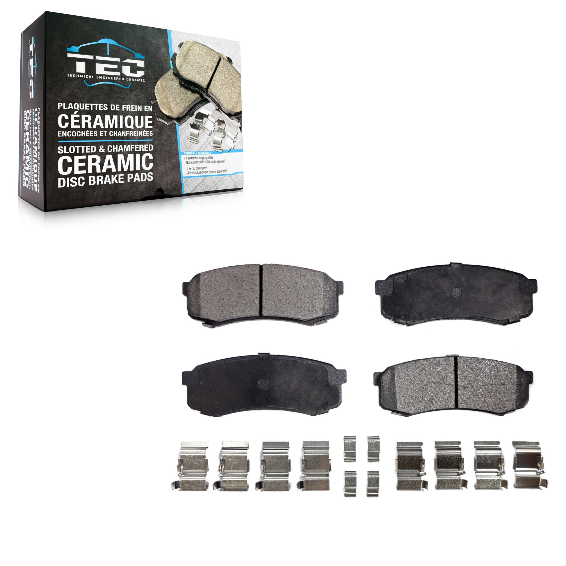 TEC TEC-606 Disc Brake Pad for 1993-2023 Lexus GX460, Toyota FJ Cruiser, Lexus GX470 - Rear