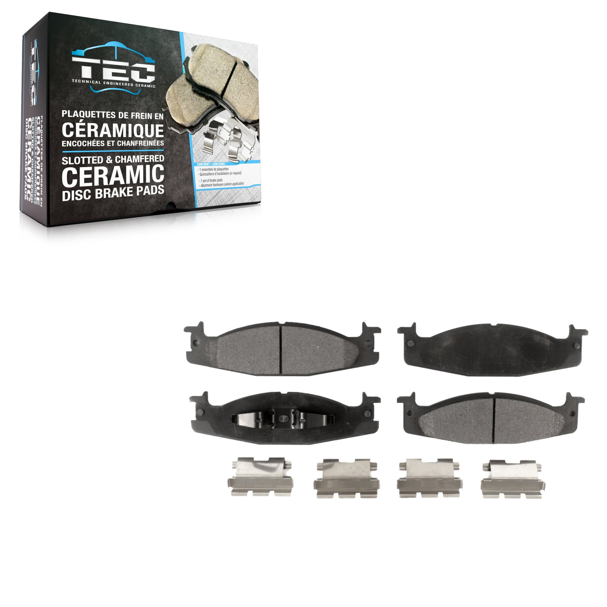 TEC TEC-632 Disc Brake Pad for 1994-2003 Ford E-150, Ford E-150 Club Wagon, Ford Bronco - Front
