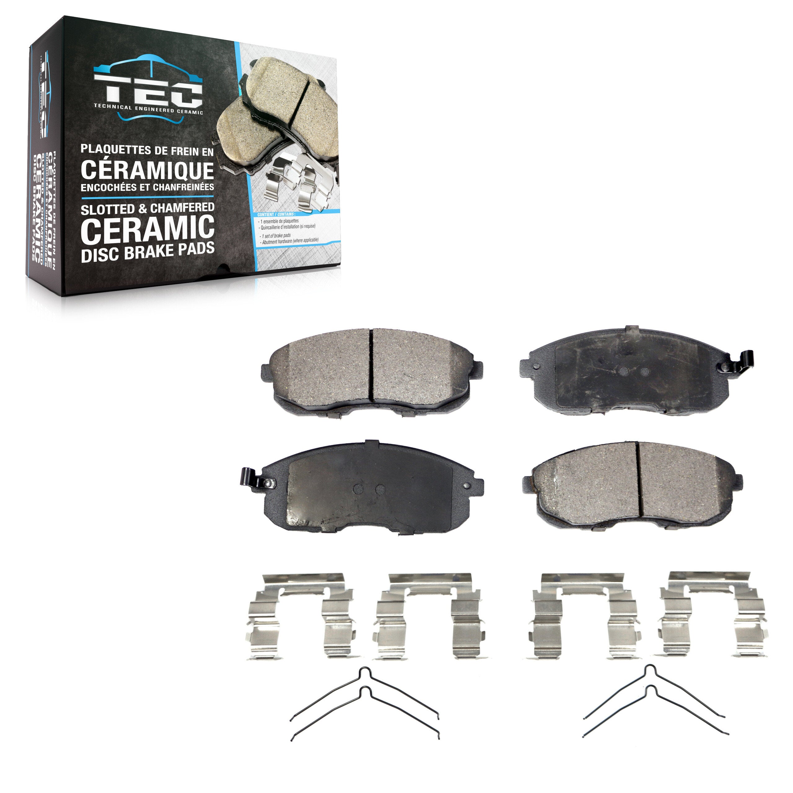 TEC TEC-653 Disc Brake Pad for 1989-2006 Nissan Sentra, INFINITI G20, Nissan Altra EV - Front