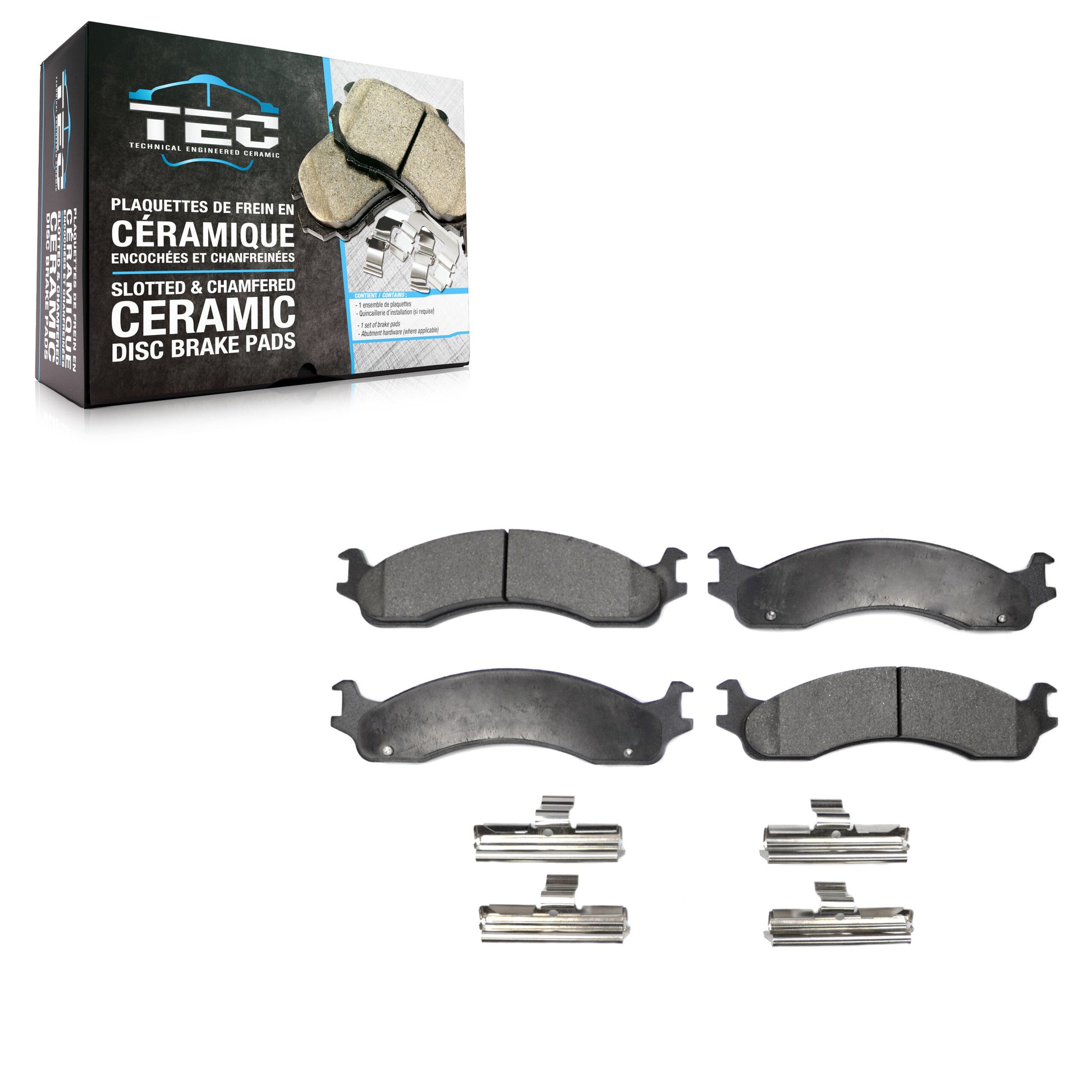 TEC TEC-655 Disc Brake Pad for 1995-2007 Ford E-150, Ford E-350 Econoline, Ford E-250 - Front