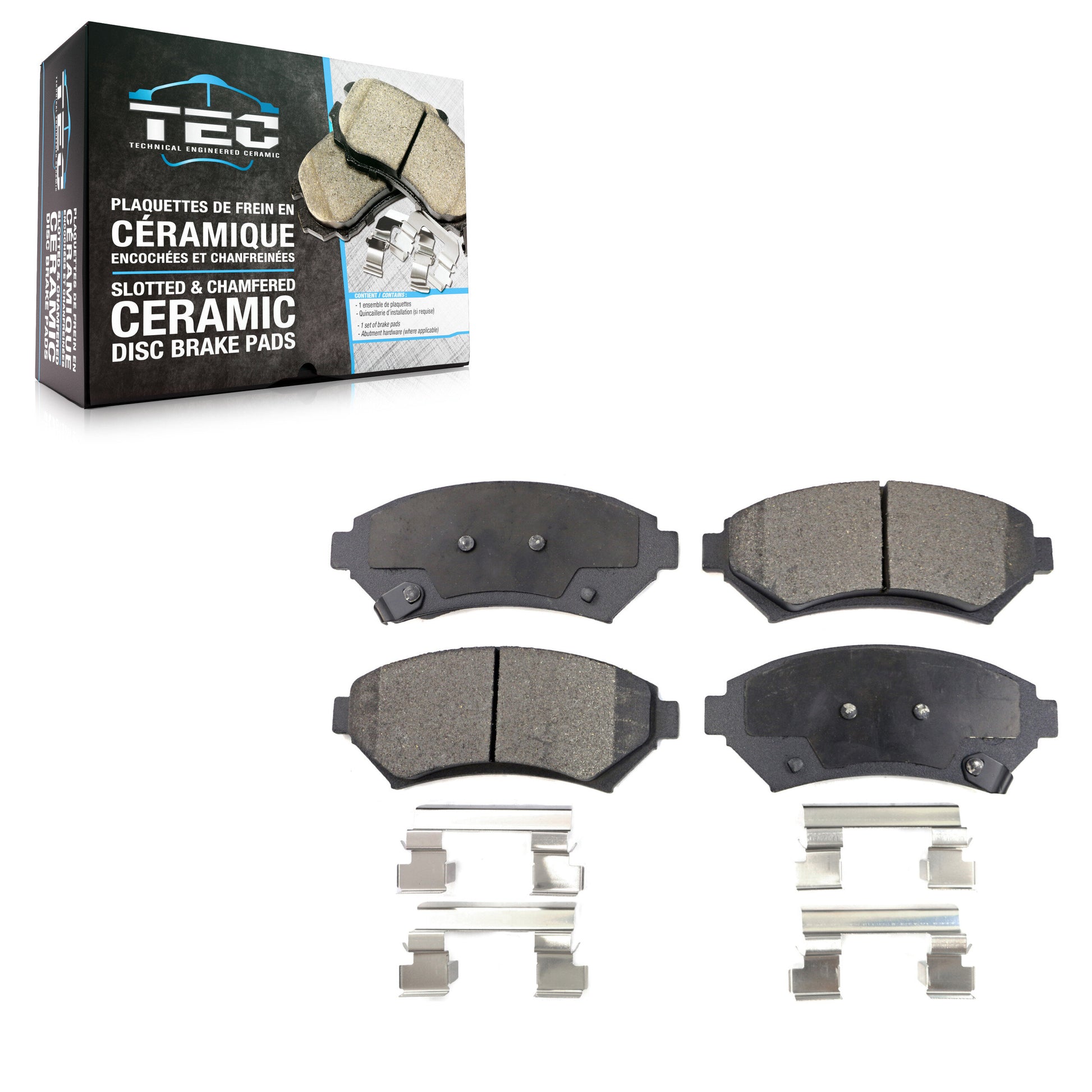 TEC TEC-699 Disc Brake Pad for 1997-2005 Chevrolet Venture, Pontiac Bonneville, Cadillac Seville - Front