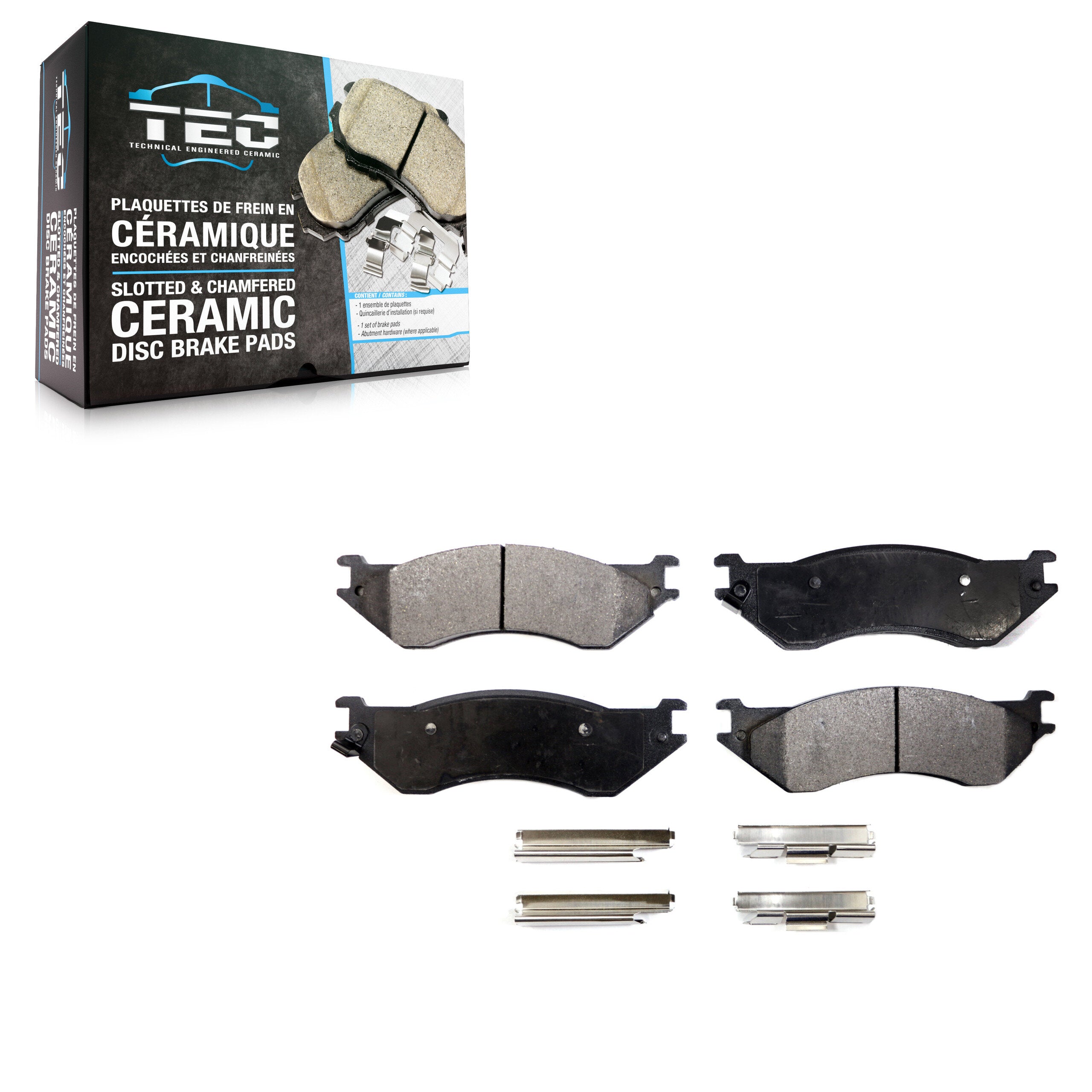 TEC TEC-702 Disc Brake Pad for 1997-2004 Ford F-150 Heritage, Ford Expedition, Dodge Ram 1500 - Front