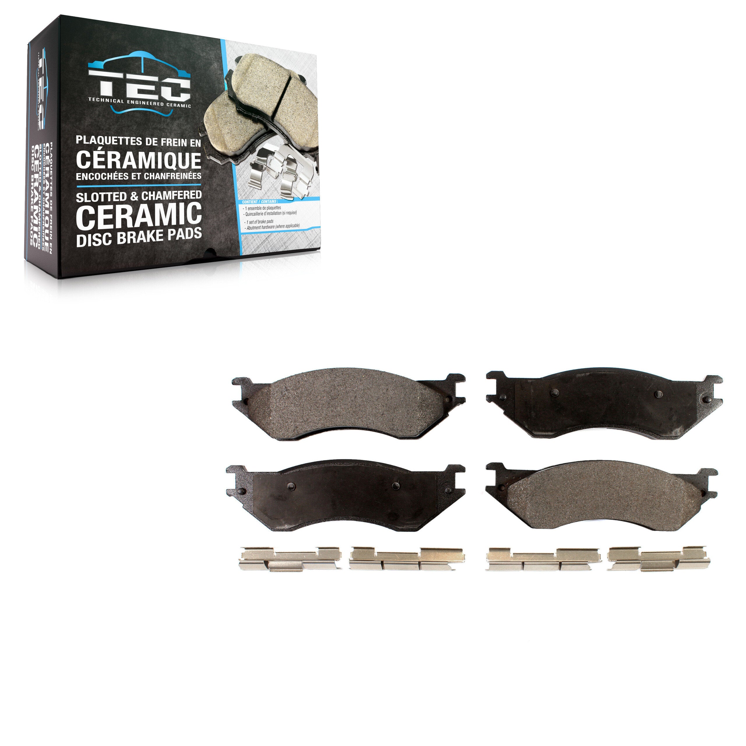 TEC TEC-702A Disc Brake Pad for 2001-2008 Dodge Ram 1500, Dodge Ram 2500, Dodge Ram 3500 - Rear