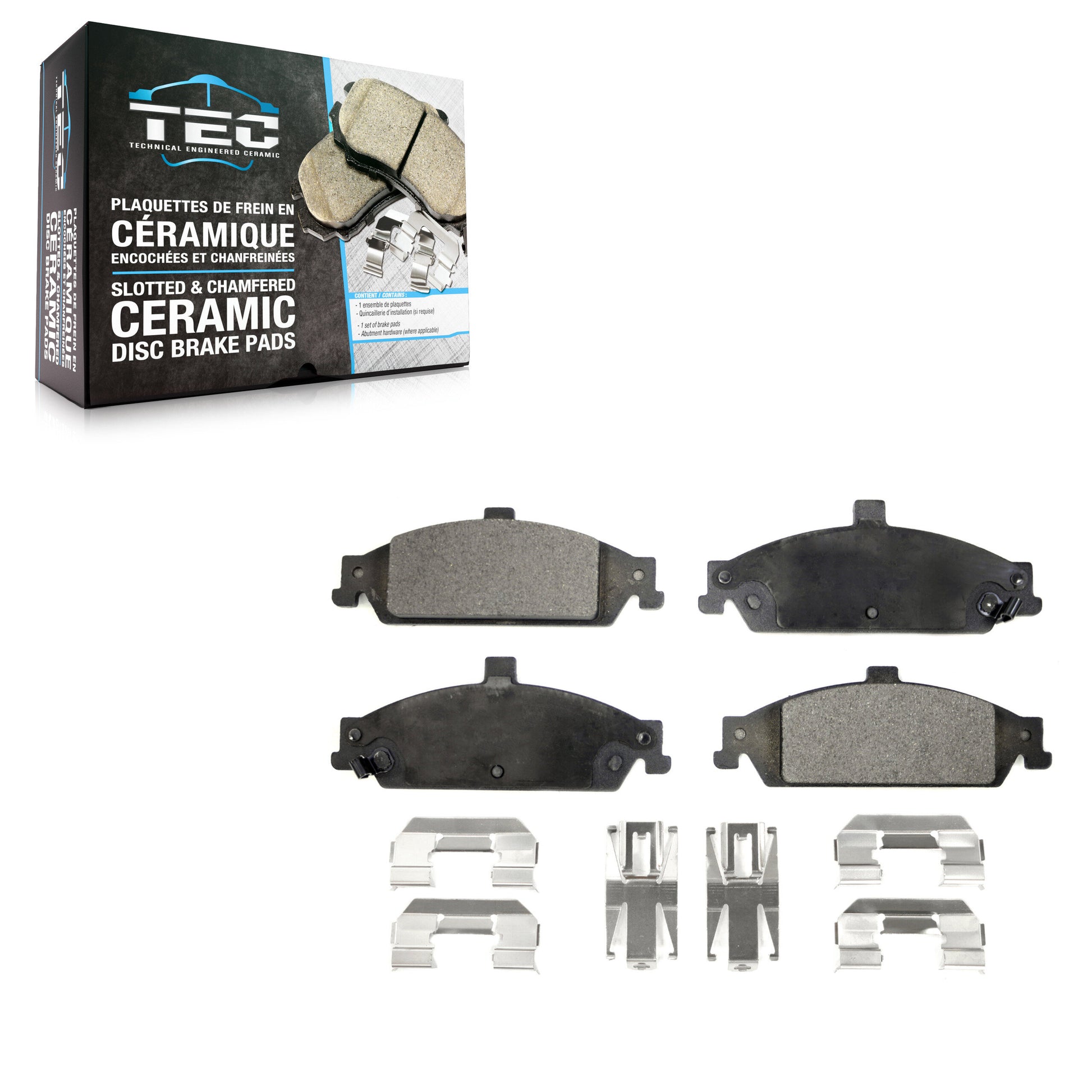 TEC TEC-727 Disc Brake Pad for 1997-2005 Chevrolet Classic, Oldsmobile Alero, Pontiac Grand Am - Front