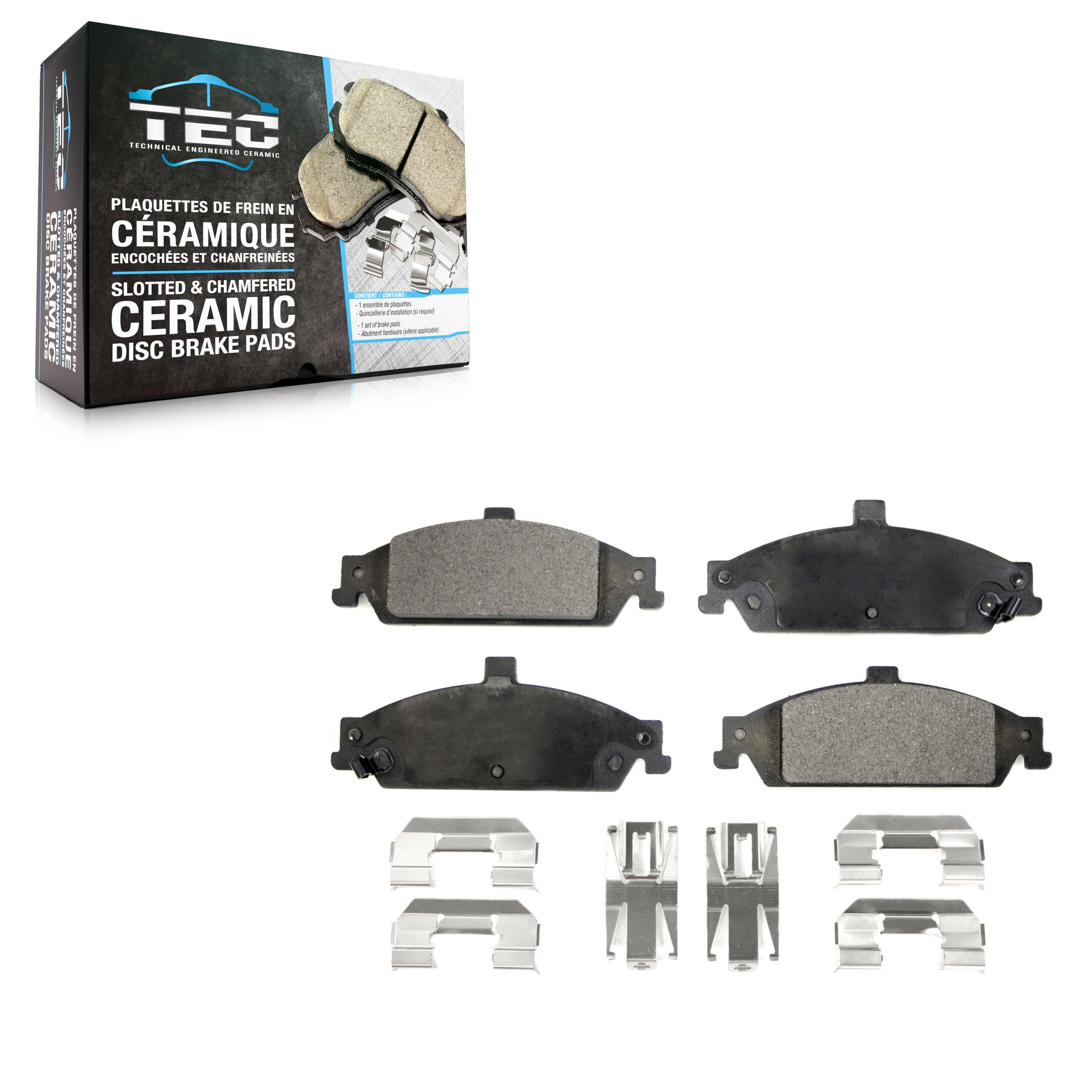 TEC TEC-727 Disc Brake Pad for 1997-2005 Chevrolet Classic, Oldsmobile Alero, Pontiac Grand Am - Front