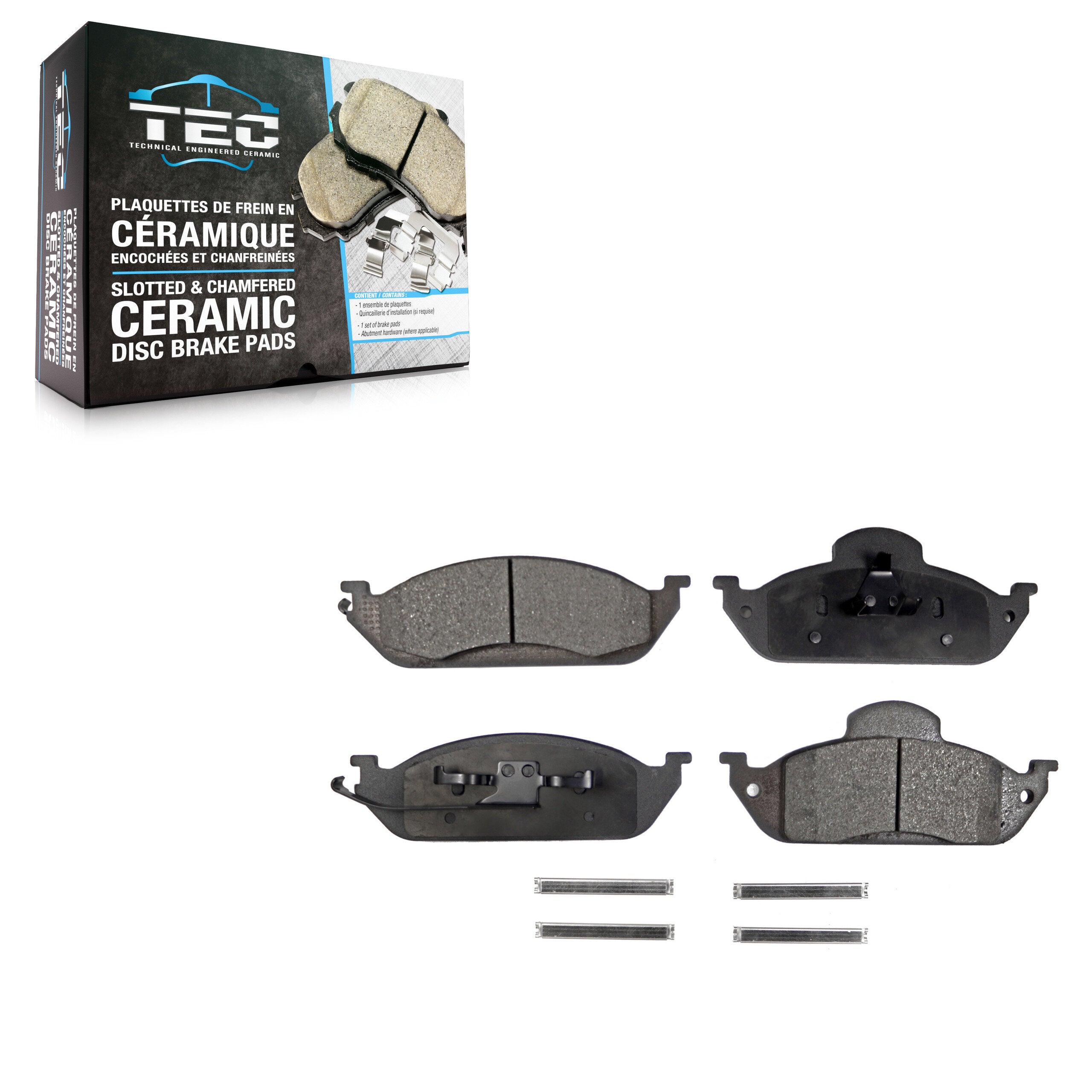 TEC TEC-760 Disc Brake Pad for 1998-2005 Mercedes-Benz ML350, Mercedes-Benz ML430, Mercedes-Benz ML320 - Front