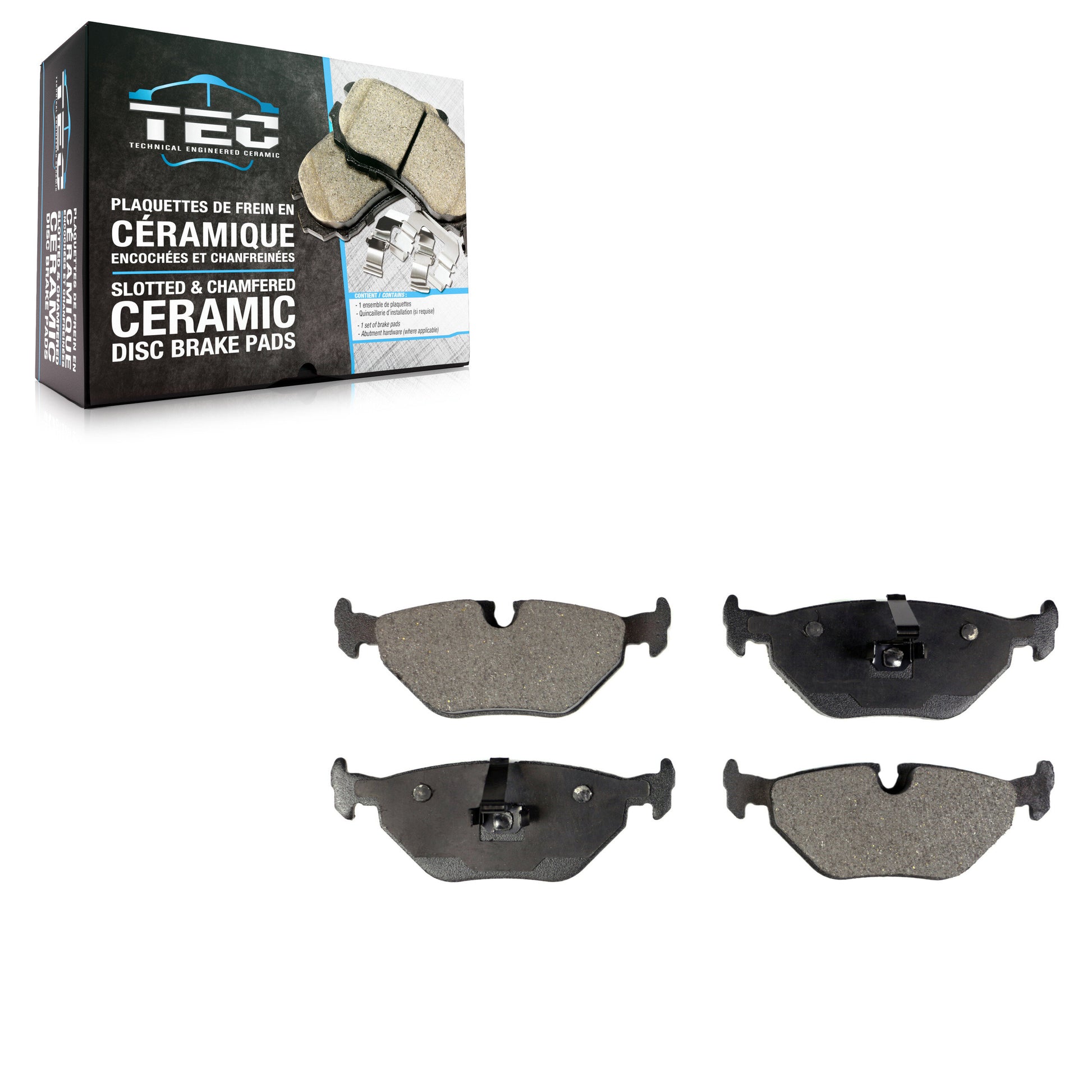 TEC TEC-763 Disc Brake Pad for 1992-2009 BMW Z4, Saab 9-3, BMW 320i - Rear