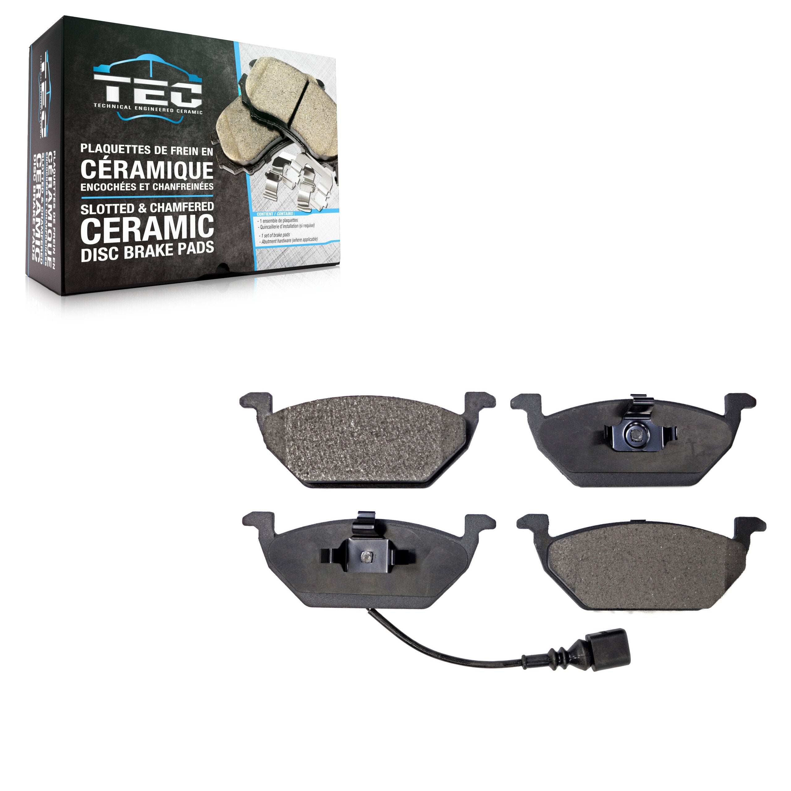TEC TEC-768A Disc Brake Pad for 1998-2015 Volkswagen Jetta, Volkswagen Golf City, Volkswagen Jetta City - Front