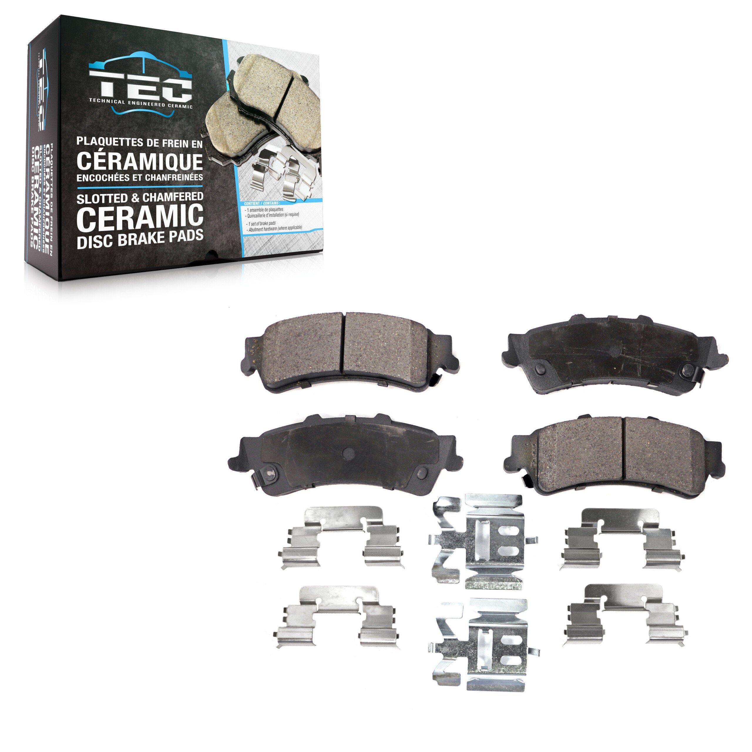 TEC TEC-792 Disc Brake Pad for 1993-2011 Chevrolet Silverado 1500 Classic, GMC Sierra 1500 Classic, Cadillac DTS - Rear