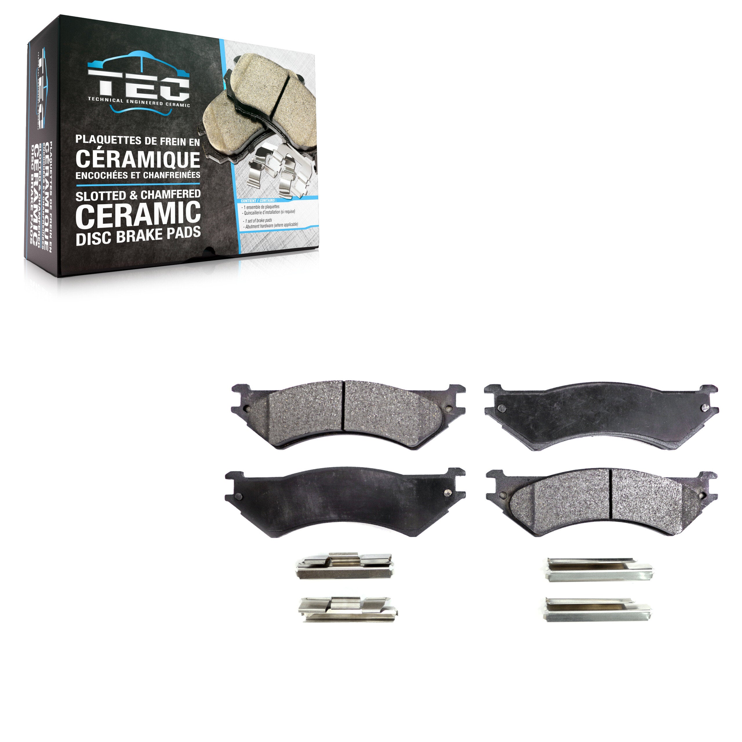 TEC TEC-802 Disc Brake Pad for 1998-2007 Ford E-150, Ford E-350 Econoline, Ford F-150 Heritage - Rear