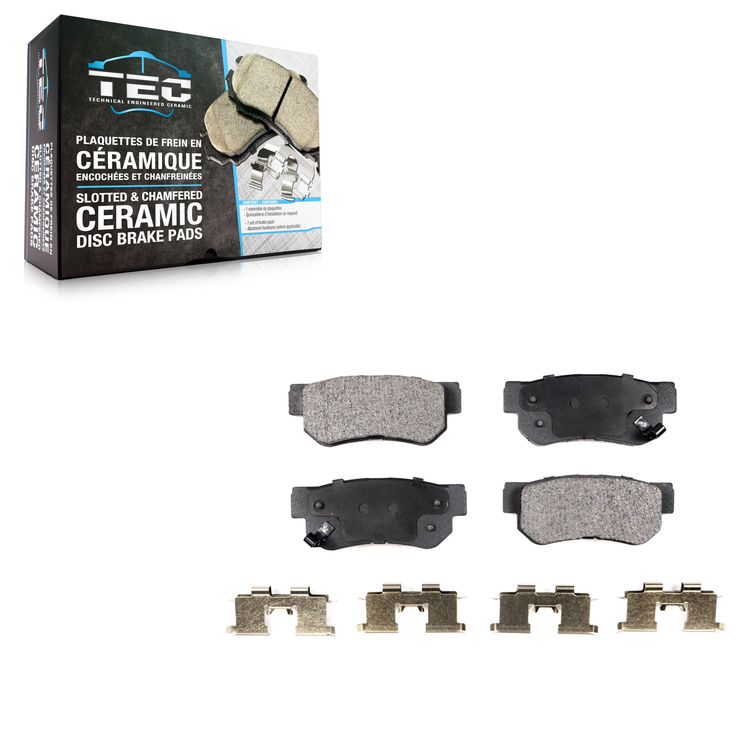TEC TEC-813 Disc Brake Pad for 1999-2010 Hyundai Elantra, Hyundai Azera, Hyundai Sonata - Rear