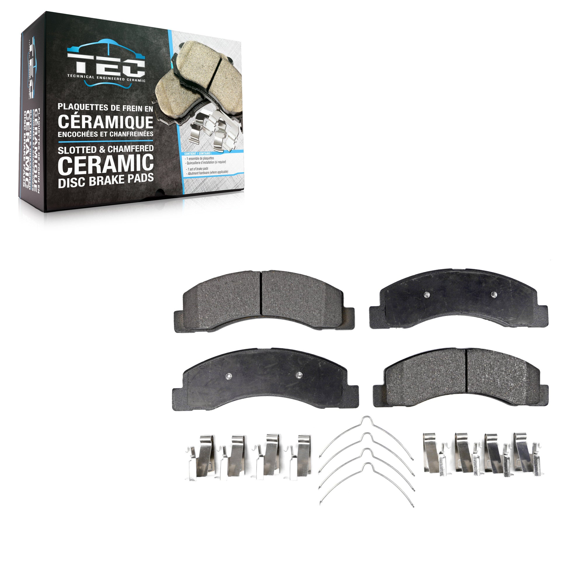 TEC TEC-824 Disc Brake Pad for 1999-2005 Ford Excursion, Ford F-250 Super Duty, Ford F-350 Super Duty - Front
