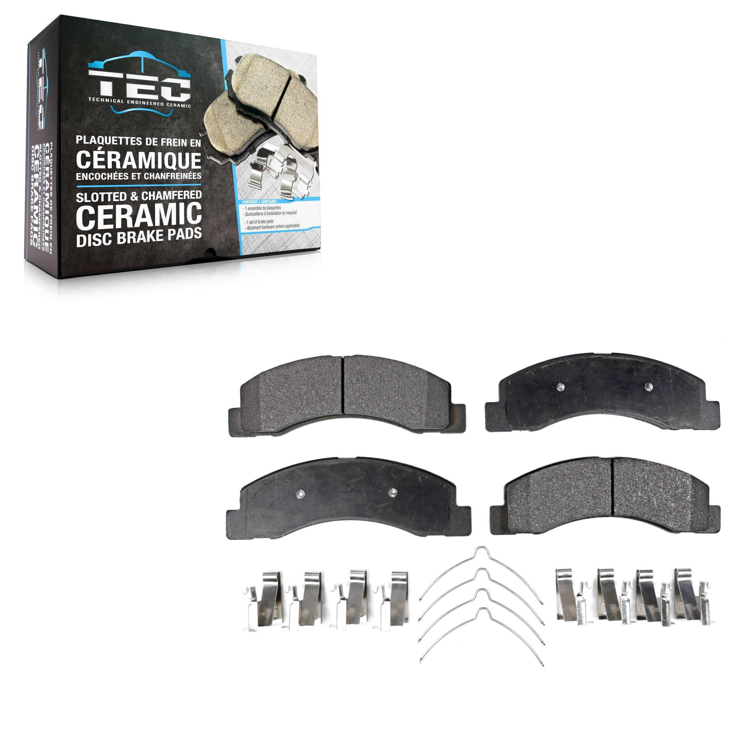 TEC TEC-824 Disc Brake Pad for 1999-2005 Ford Excursion, Ford F-250 Super Duty, Ford F-350 Super Duty - Front