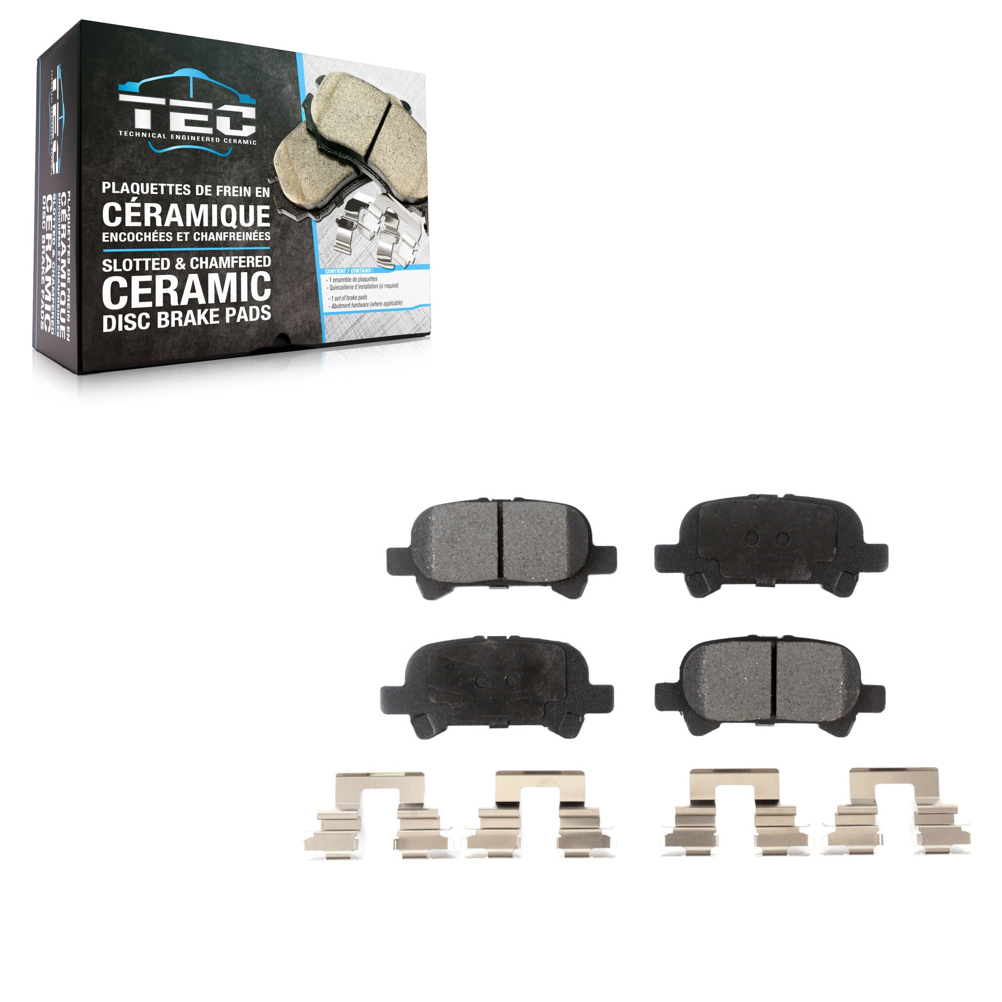 TEC TEC-828 Disc Brake Pad for 1999-2008 Toyota Solara, Toyota Avalon, Toyota Camry - Rear