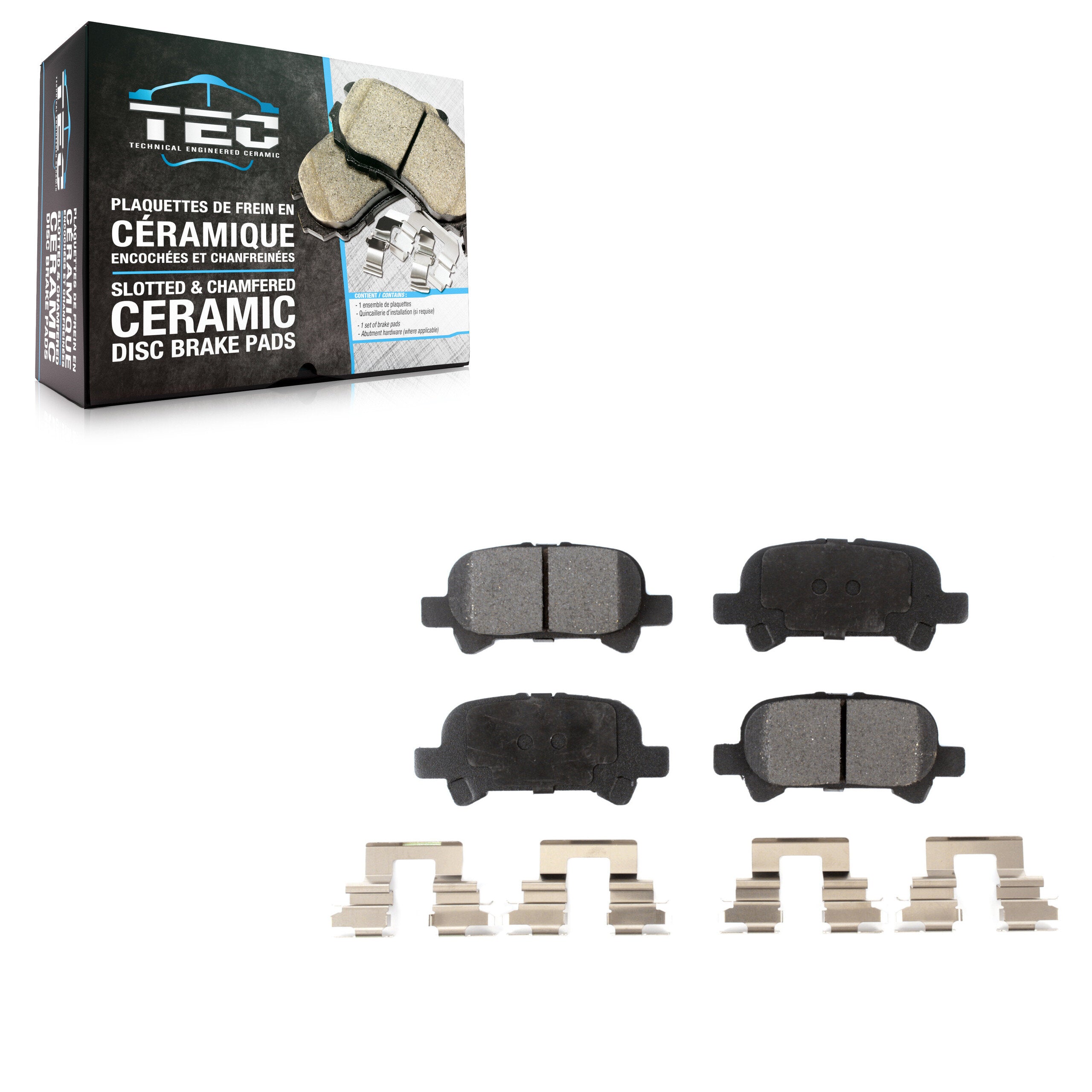 TEC TEC-828 Disc Brake Pad for 1999-2008 Toyota Solara, Toyota Avalon, Toyota Camry - Rear