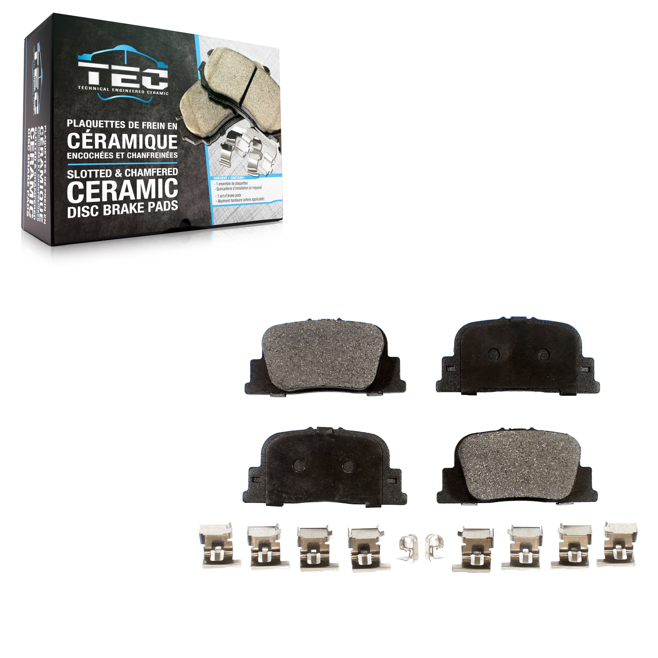 TEC TEC-835 Disc Brake Pad for 1999-2010 Scion tC, Lexus ES300, Toyota Camry - Rear