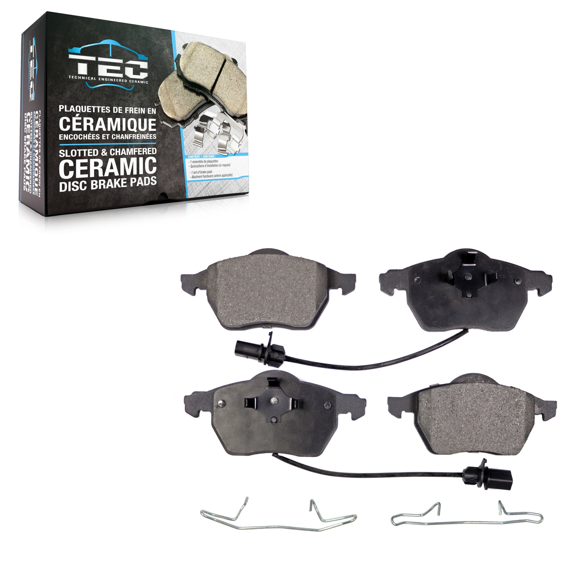 TEC TEC-840A Disc Brake Pad for 1999-2006 Audi A4, Audi A4 Quattro, Volkswagen Passat - Front