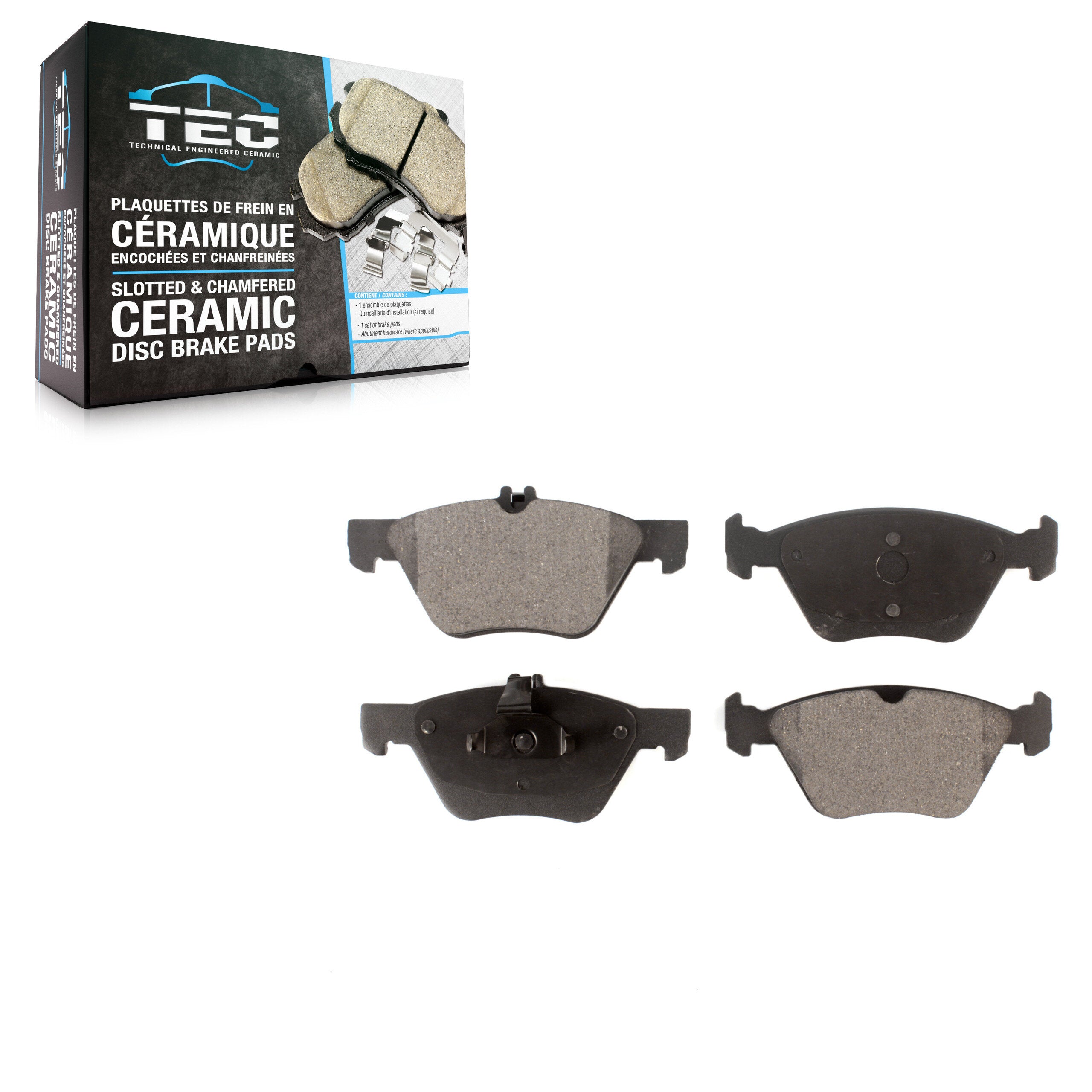 TEC TEC-853 Disc Brake Pad for 1996-2009 Mercedes-Benz E300, Chrysler Crossfire, Mercedes-Benz E350 - Front