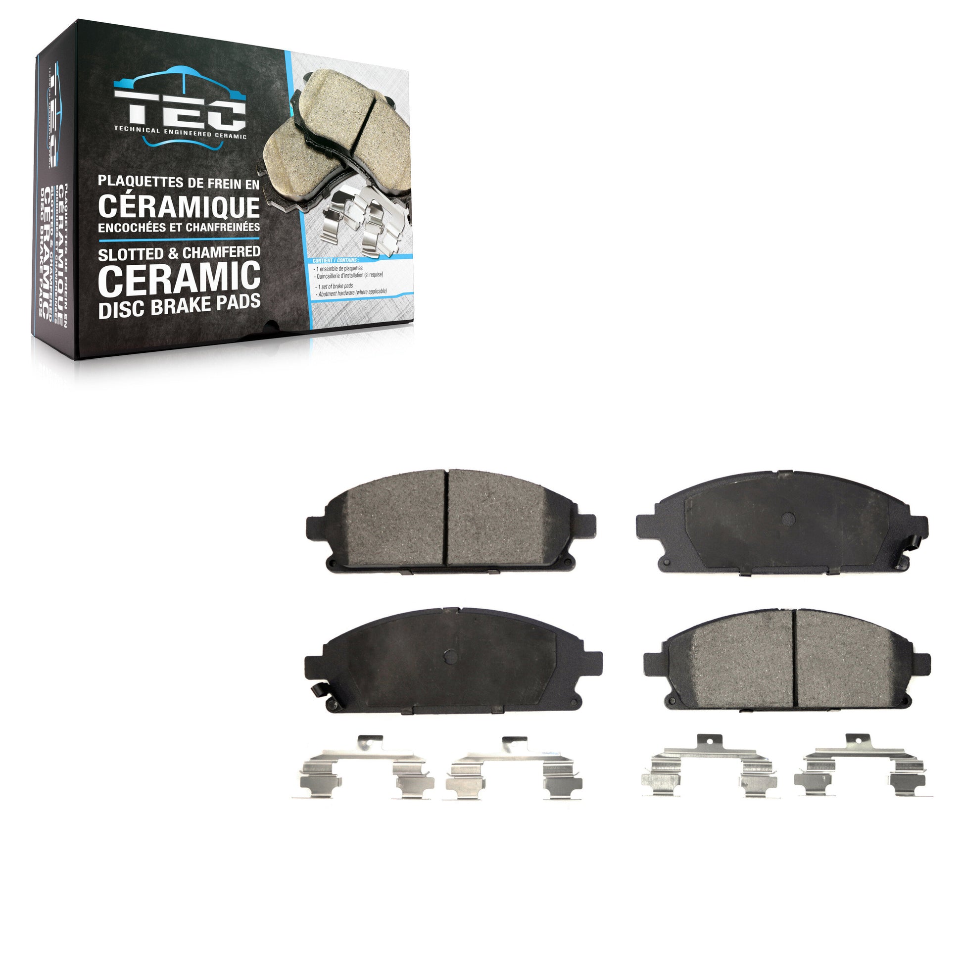TEC TEC-855 Disc Brake Pad for 1996-2009 Nissan Pathfinder, Nissan Quest, Acura MDX - Front