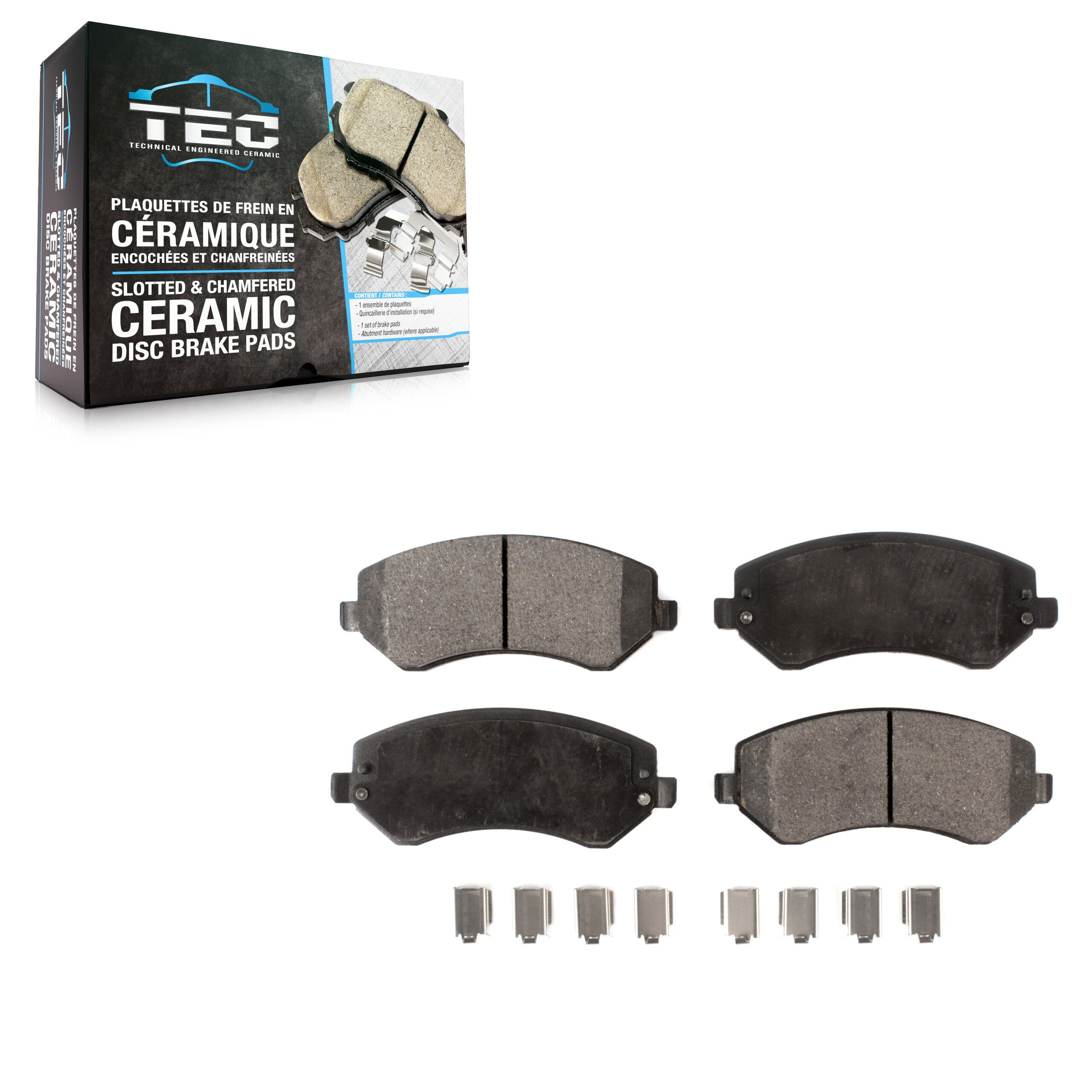 TEC TEC-856 Disc Brake Pad for 2001-2007 Dodge Caravan, Chrysler Town & Country, Chrysler Voyager - Front