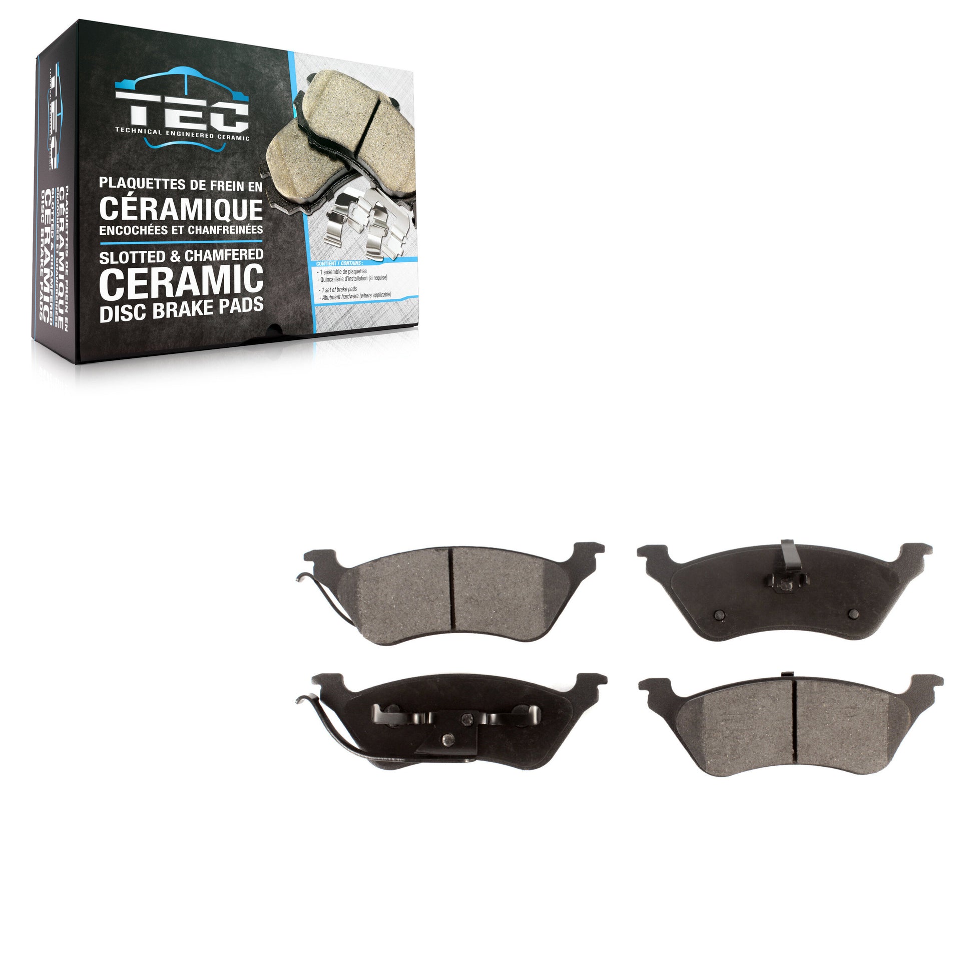 TEC TEC-858 Disc Brake Pad for 2001-2007 Chrysler Grand Voyager, Chrysler Town & Country, Chrysler Voyager - Rear