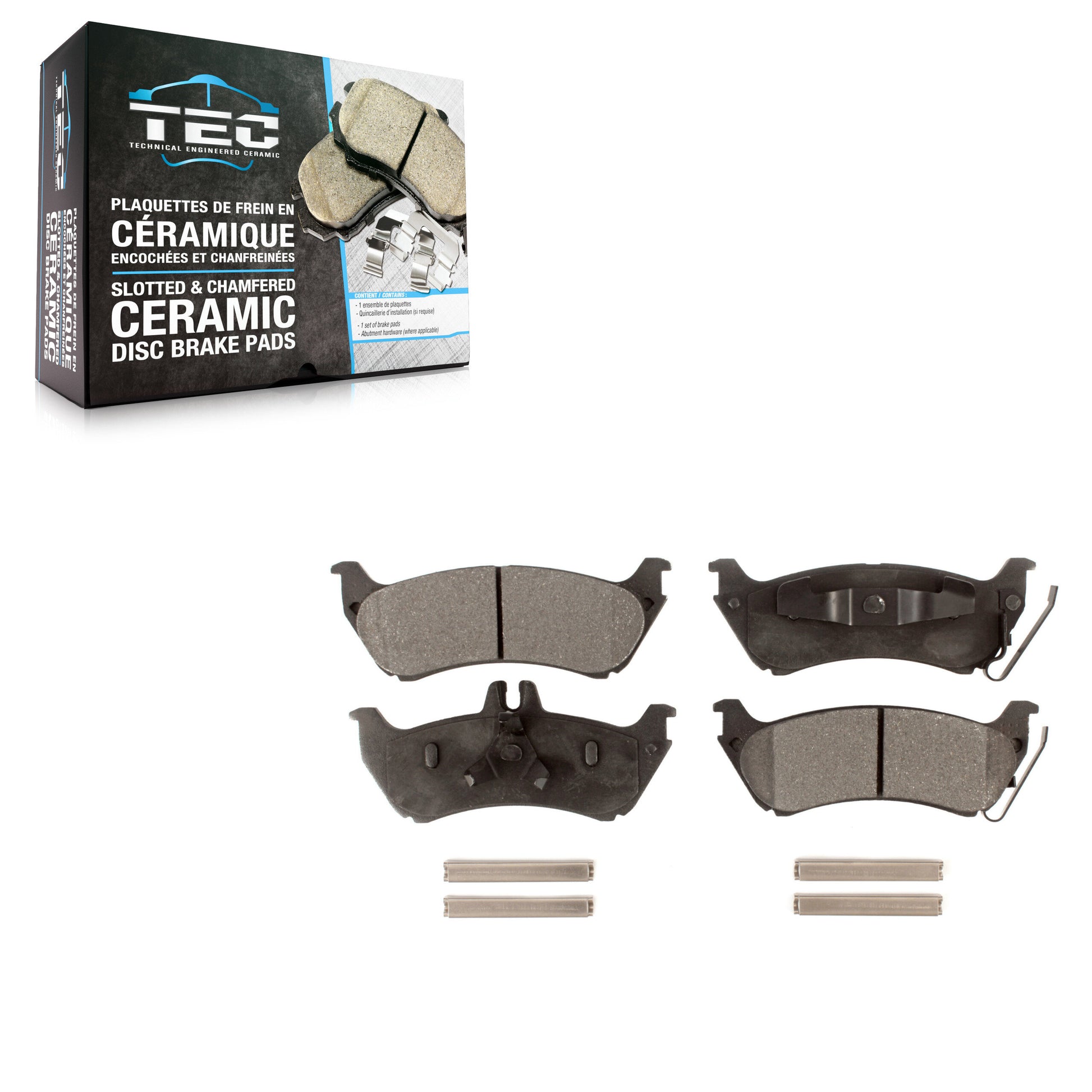 TEC TEC-875 Disc Brake Pad for 1998-2005 Mercedes-Benz ML350, Mercedes-Benz ML320, Mercedes-Benz ML430 - Rear