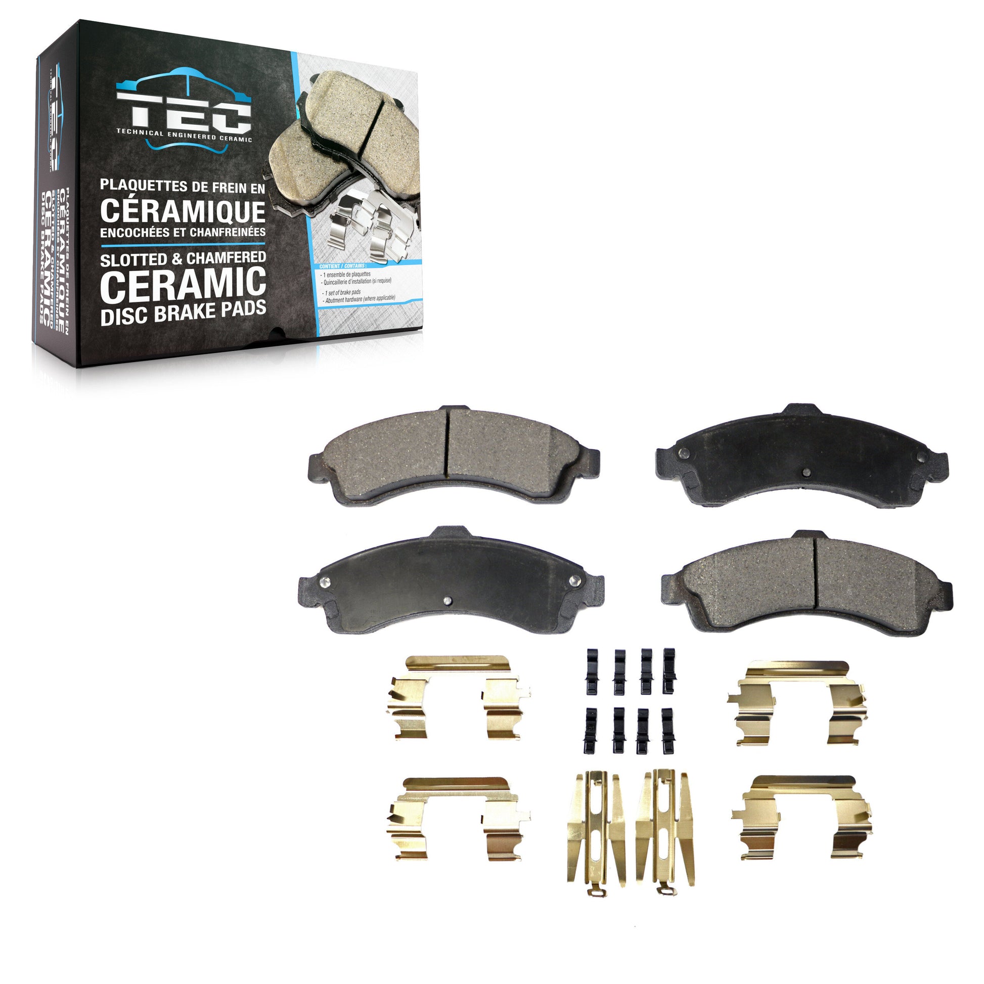 TEC TEC-882 Disc Brake Pad for 2002-2006 Isuzu Ascender, Saab 9-7x, Buick Rainier - Front