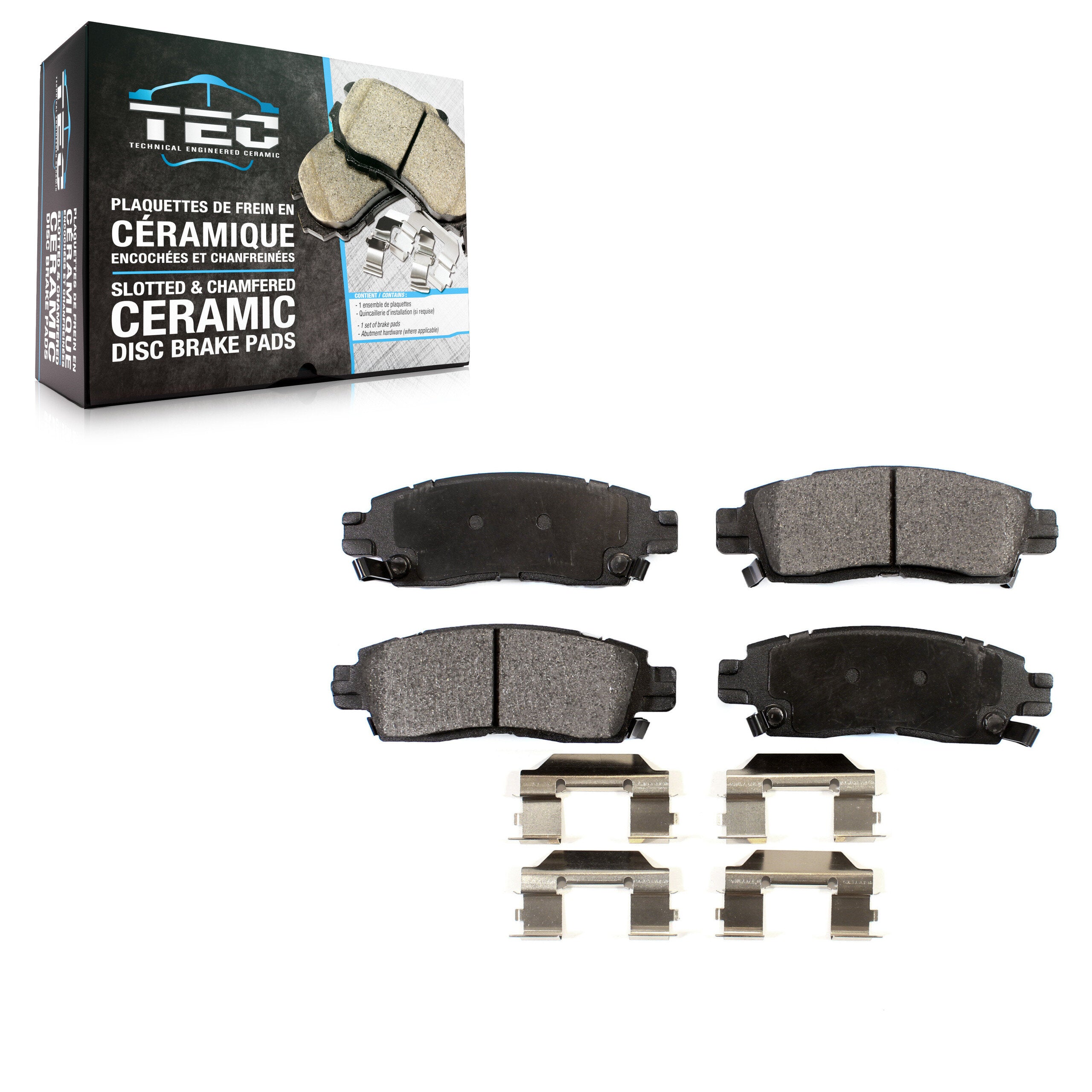 TEC TEC-883 Disc Brake Pad for 2002-2019 GMC Acadia Limited, Cadillac XTS, Chevrolet Traverse - Rear