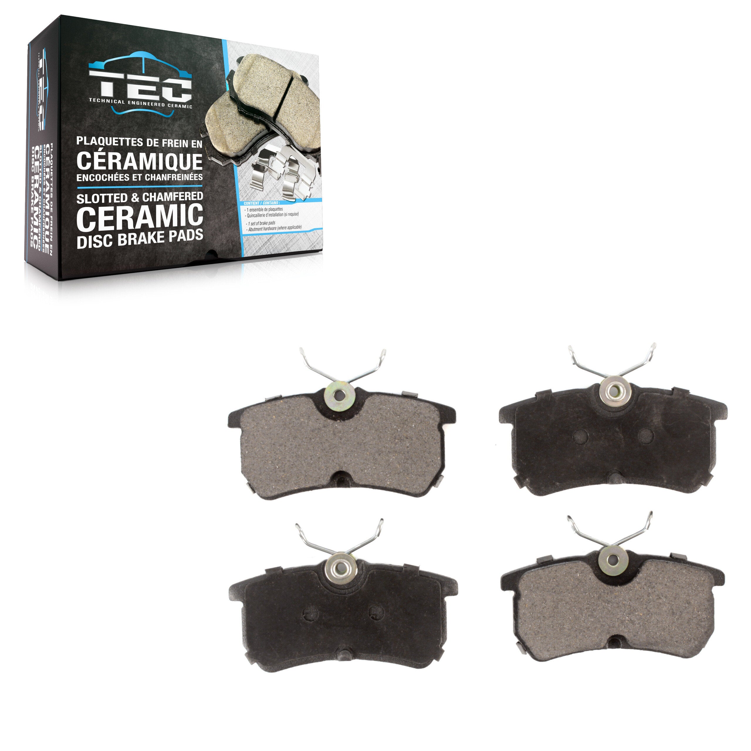 TEC TEC-886 Disc Brake Pad for 2000-2019 Ford Fiesta, Ford Focus - Rear