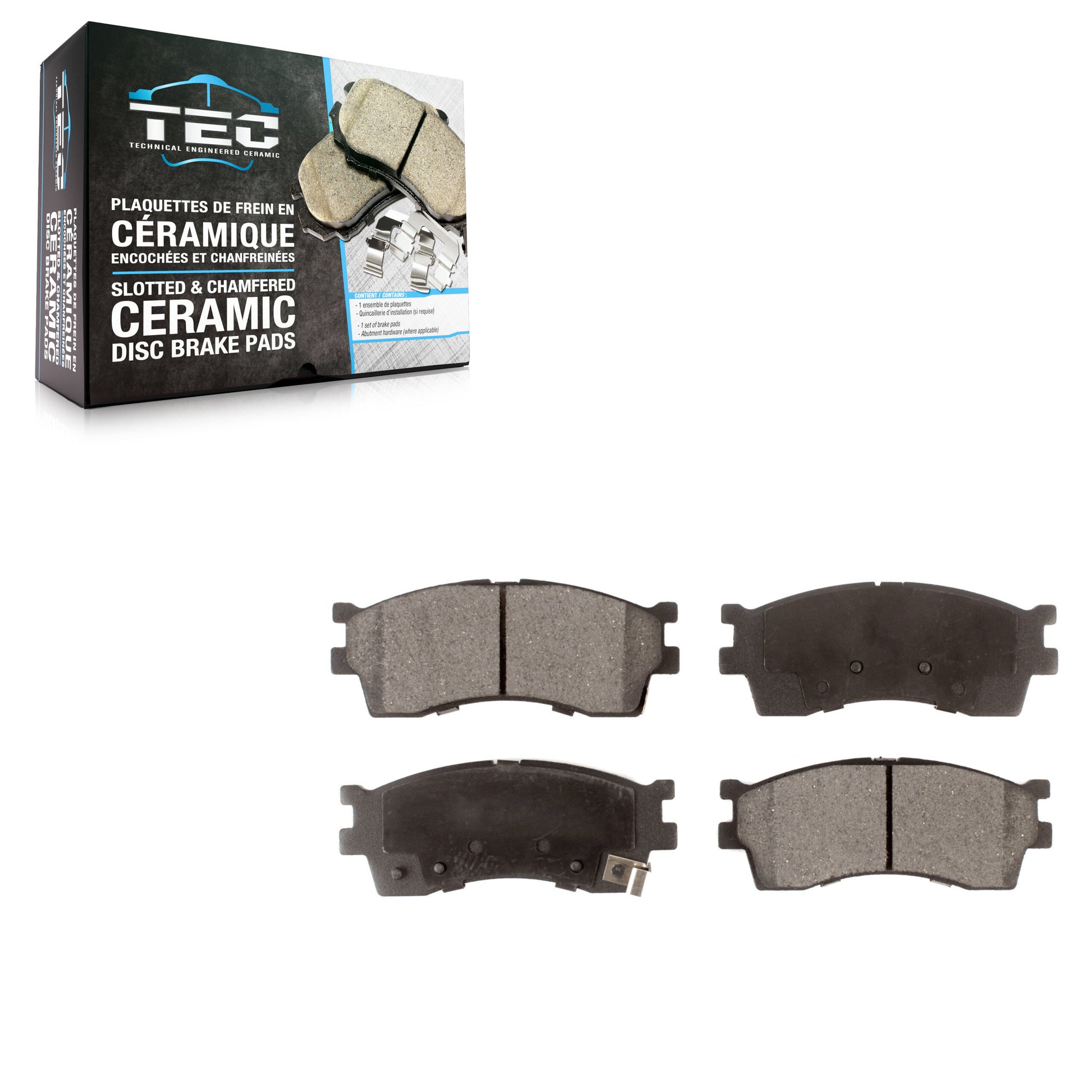 TEC TEC-889 Disc Brake Pad for 2001-2005 Kia Spectra, Kia Rio, Kia Sephia - Front