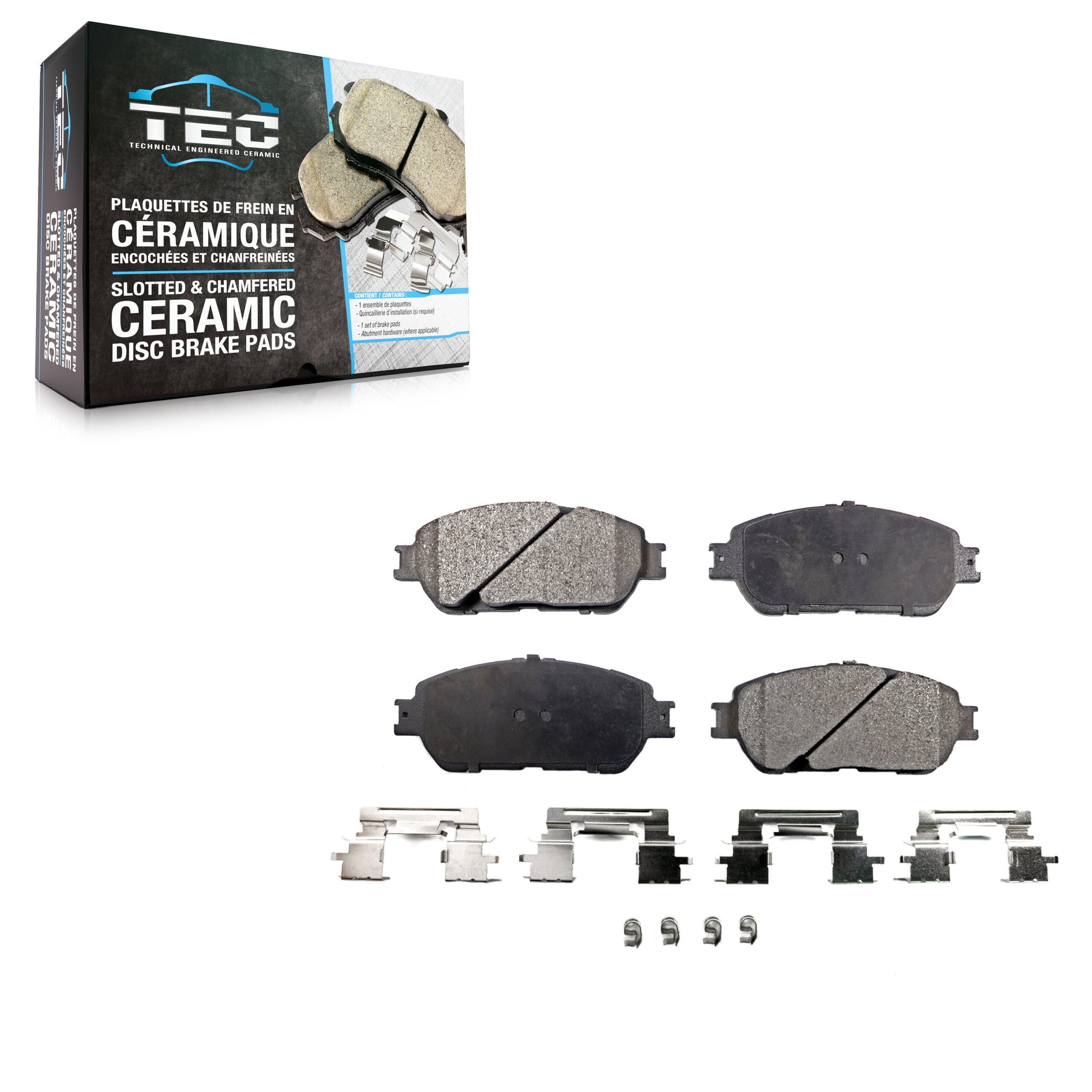 TEC TEC-906 Disc Brake Pad for 2002-2015 Toyota Avalon, Toyota Camry, Toyota Tacoma - Front