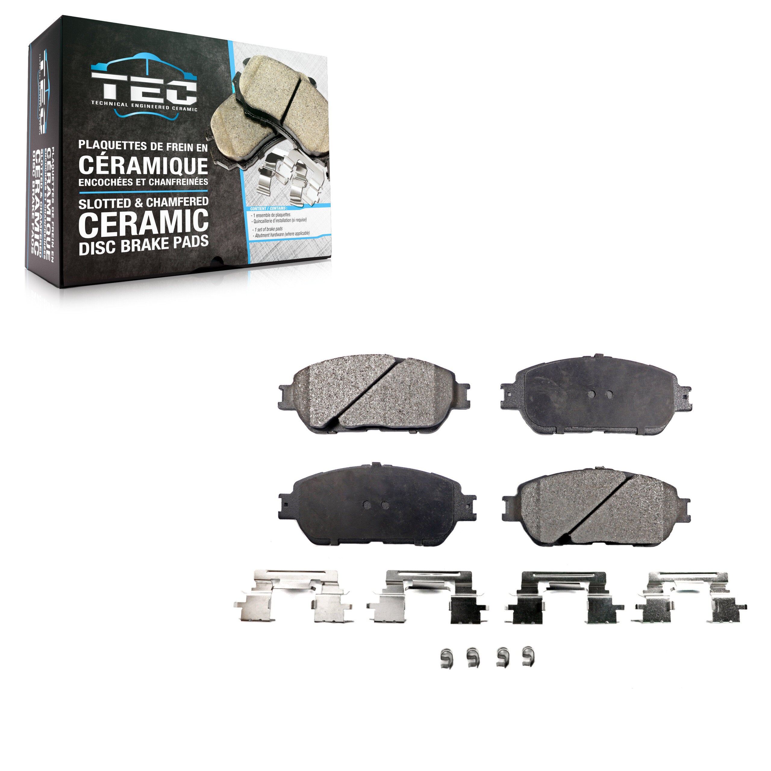 TEC TEC-906 Disc Brake Pad for 2002-2015 Toyota Avalon, Toyota Camry, Toyota Tacoma - Front
