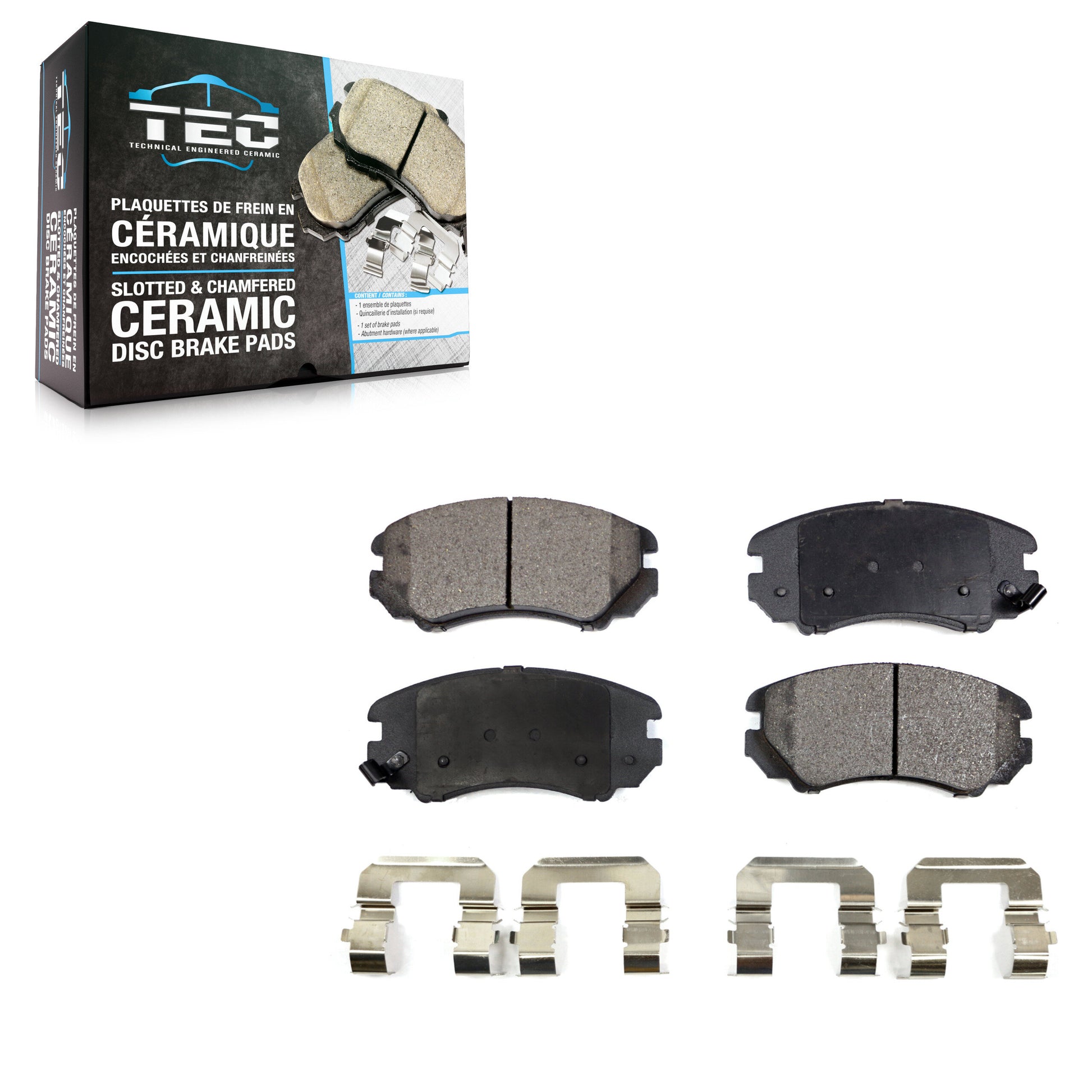 TEC TEC-924 Disc Brake Pad for 2003-2013 Hyundai Elantra, Kia Soul, Hyundai Tiburon - Front