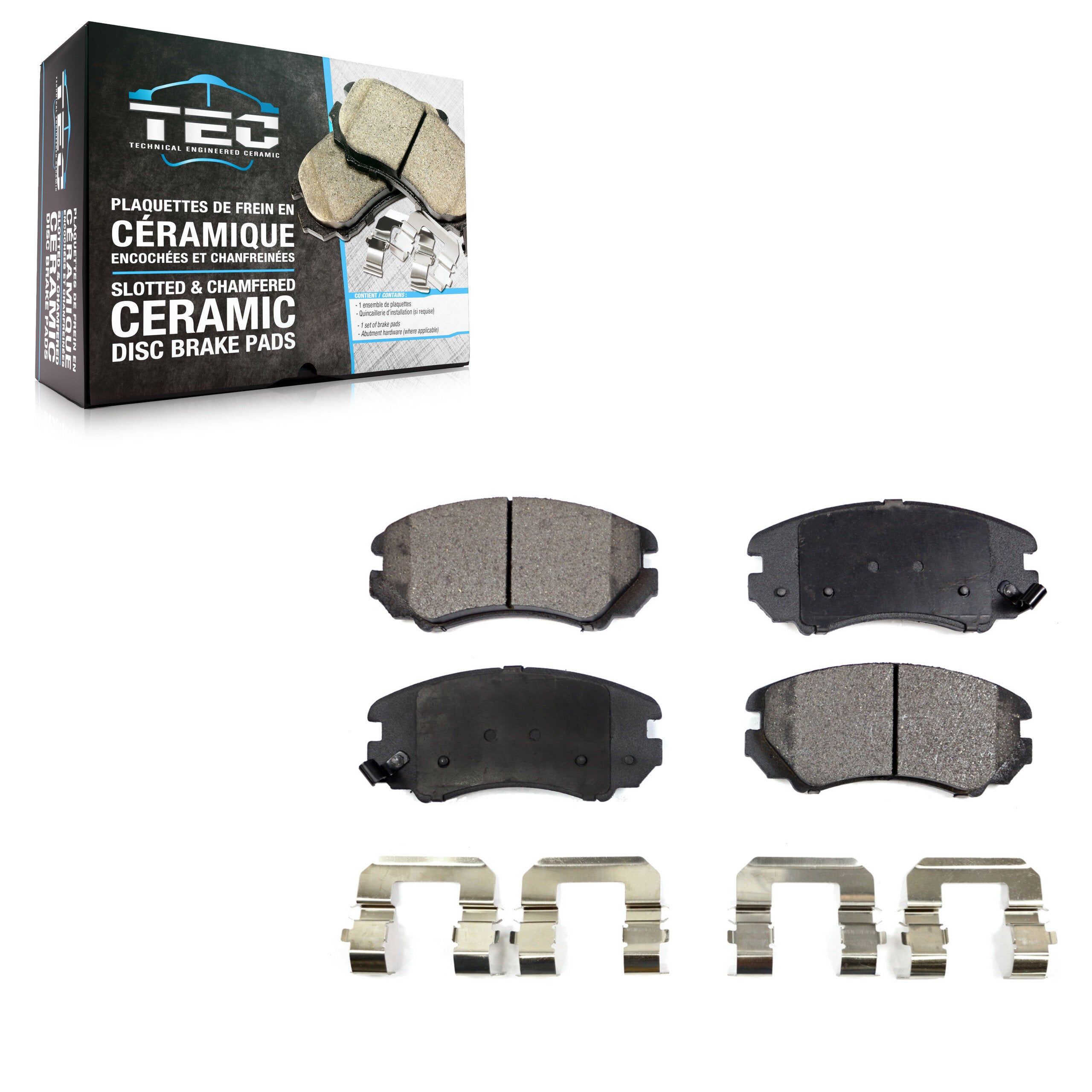 TEC TEC-924 Disc Brake Pad for 2003-2013 Hyundai Elantra, Kia Soul, Hyundai Tiburon - Front