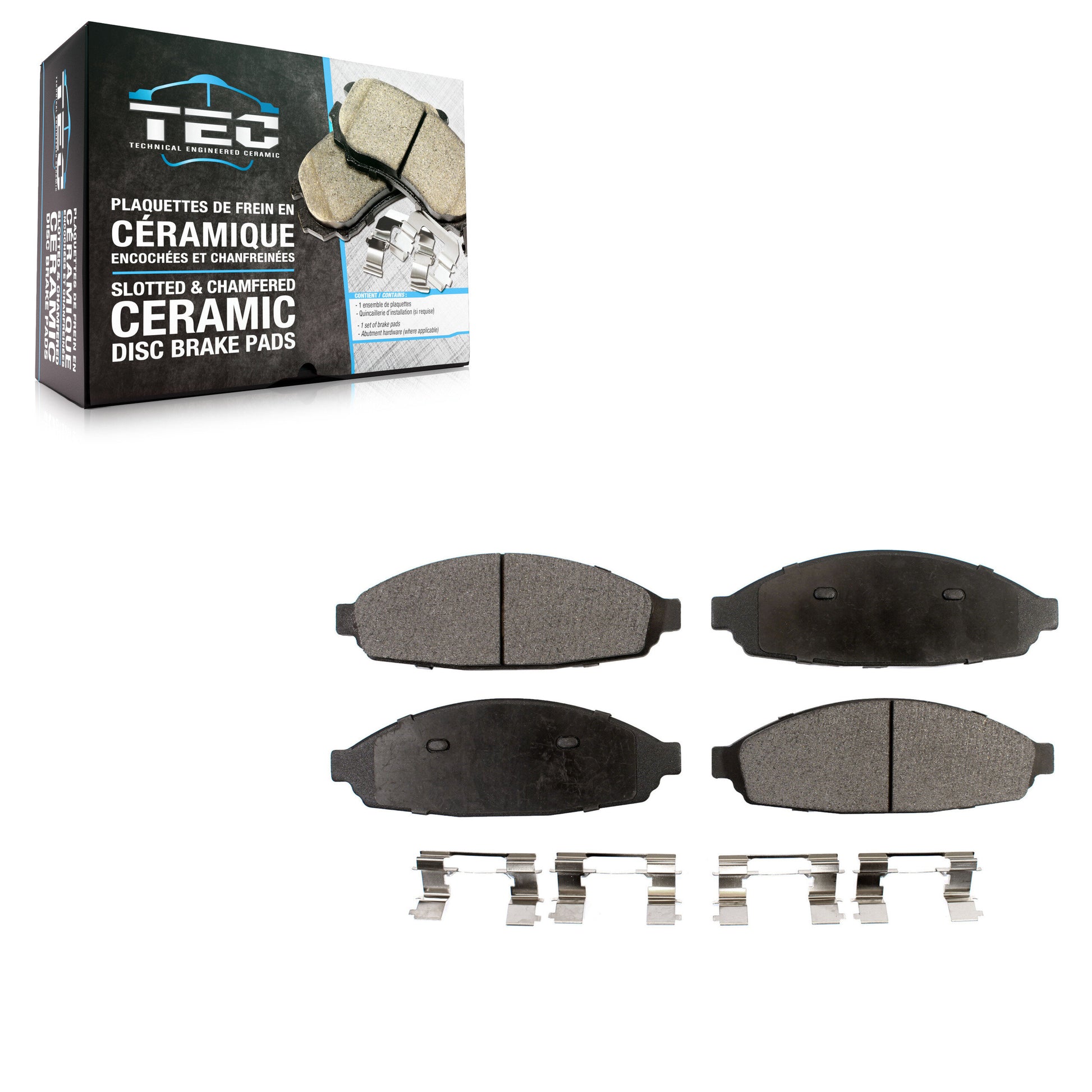 TEC TEC-931 Disc Brake Pad for 2003-2011 Ford Crown Victoria, Lincoln Town Car, Mercury Grand Marquis - Front