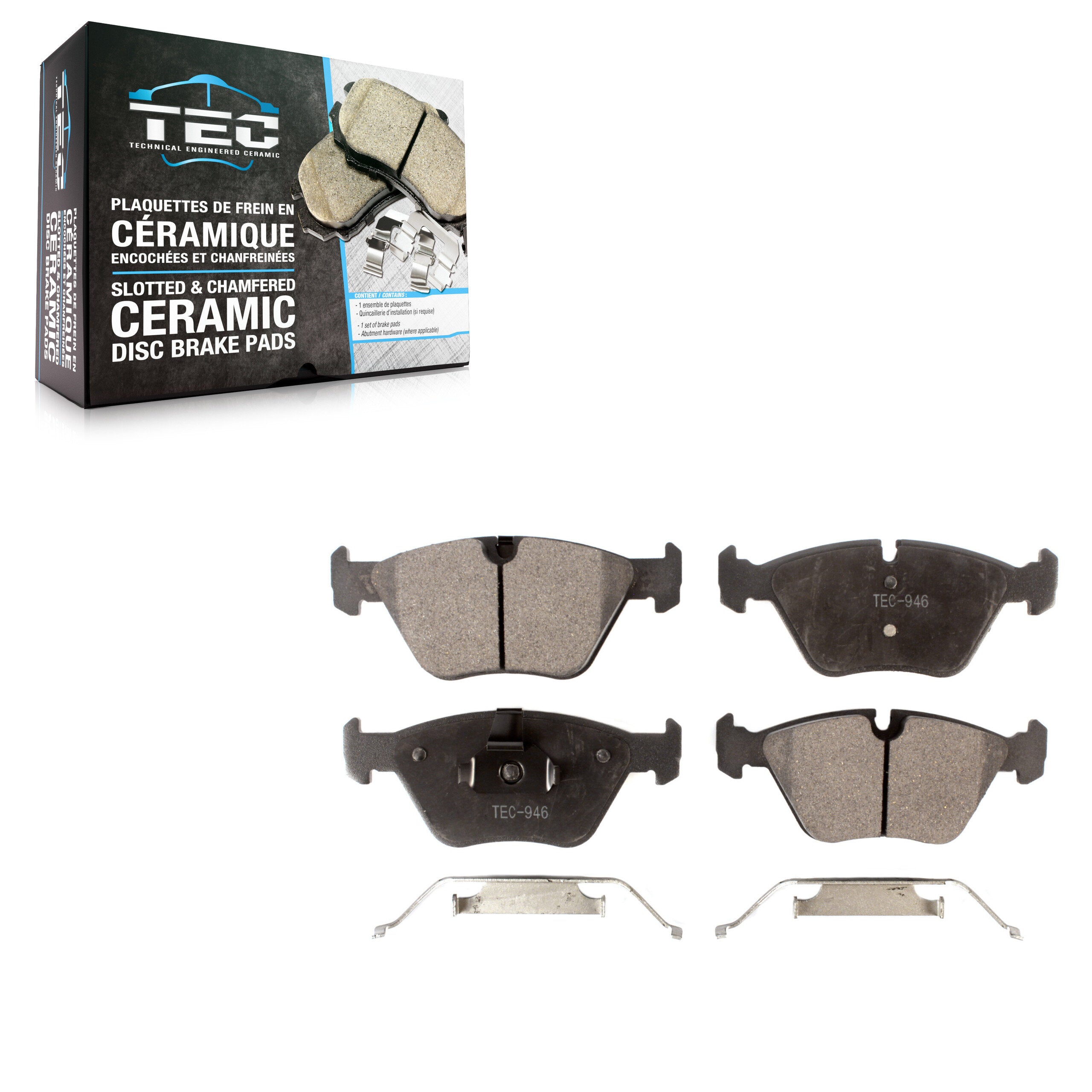 TEC TEC-946 Disc Brake Pad for 2001-2010 BMW Z4, BMW M3, BMW X3 - Front