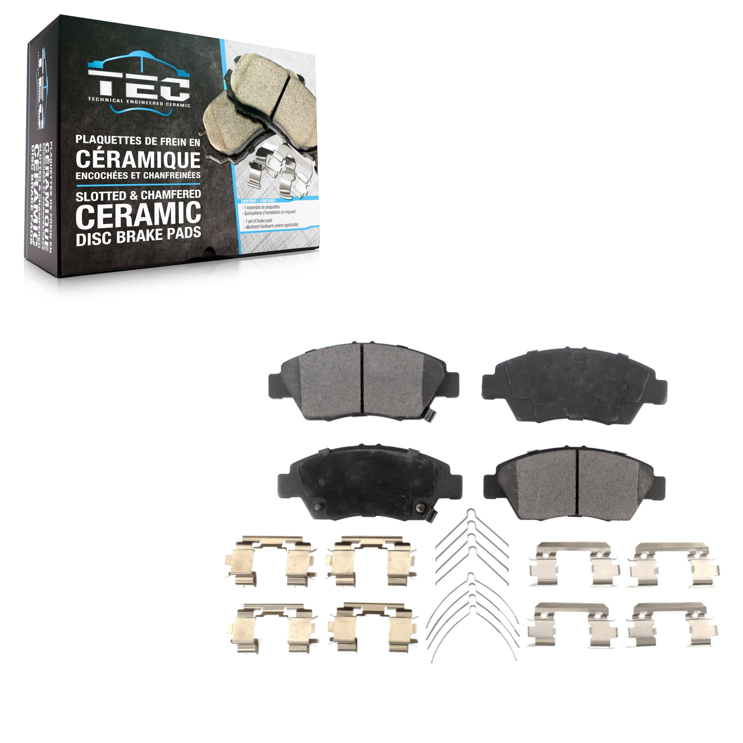 TEC TEC-948 Disc Brake Pad for 1993-2020 Honda Fit, Acura ILX, Honda Civic - Front