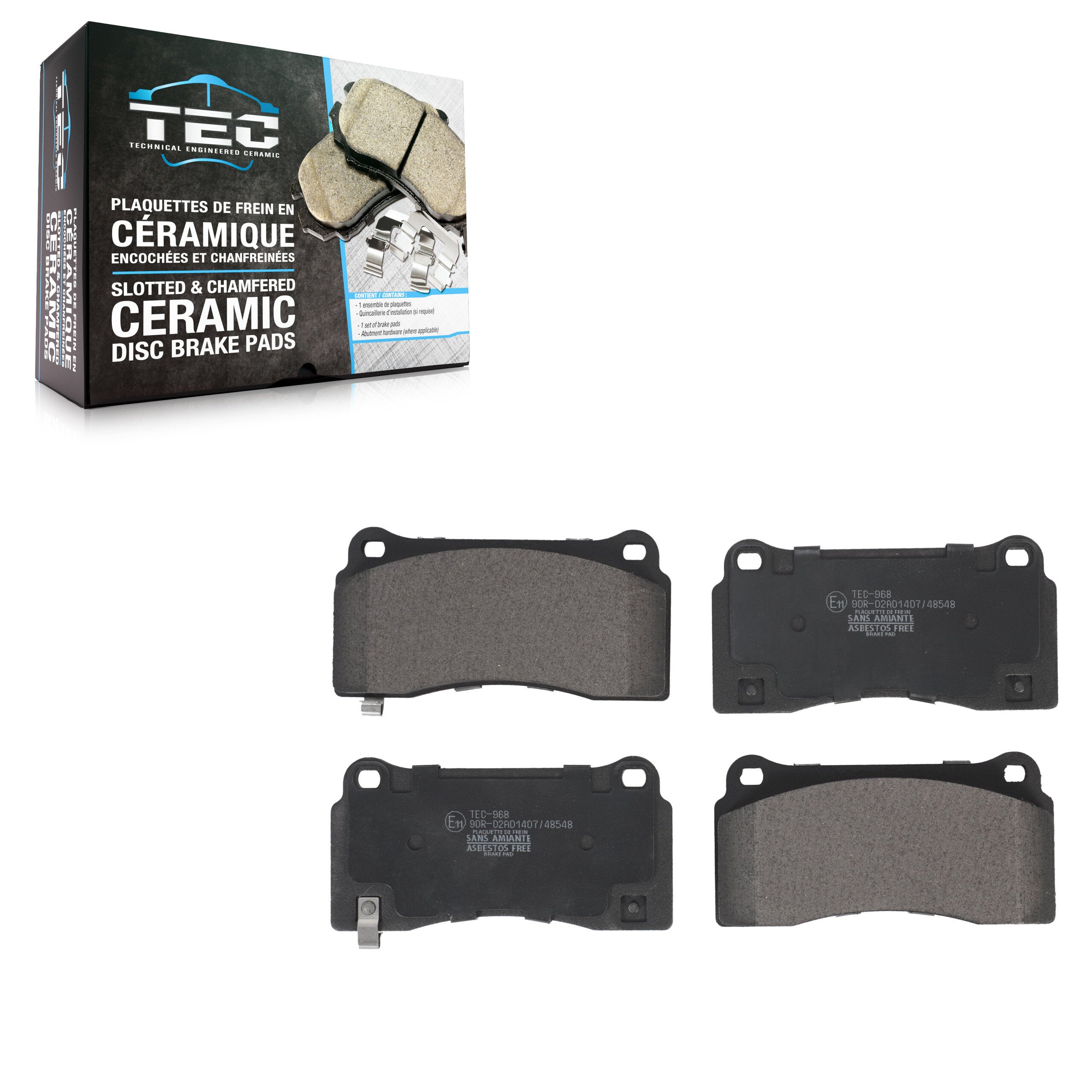 TEC TEC-968 Disc Brake Pad for 2003-2017 Dodge Viper, SRT Viper - Front