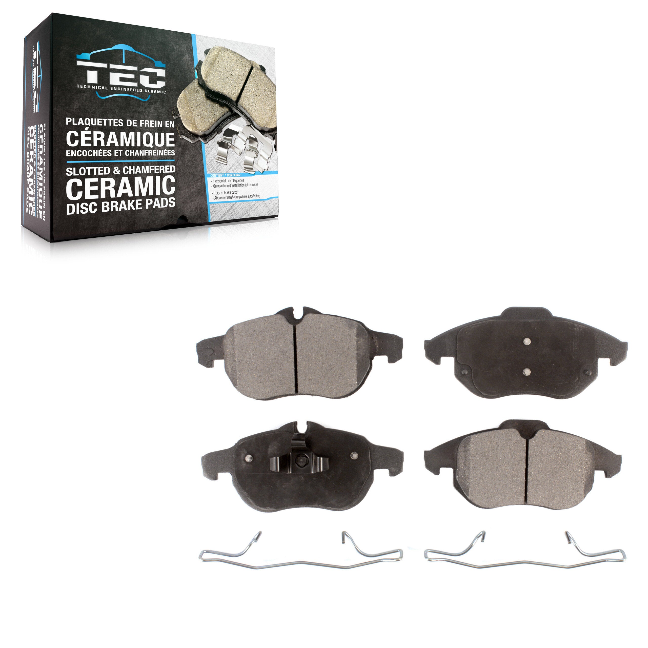 TEC TEC-972 Disc Brake Pad for 2003-2011 Chevrolet Vectra, Saab 9-3 - Front