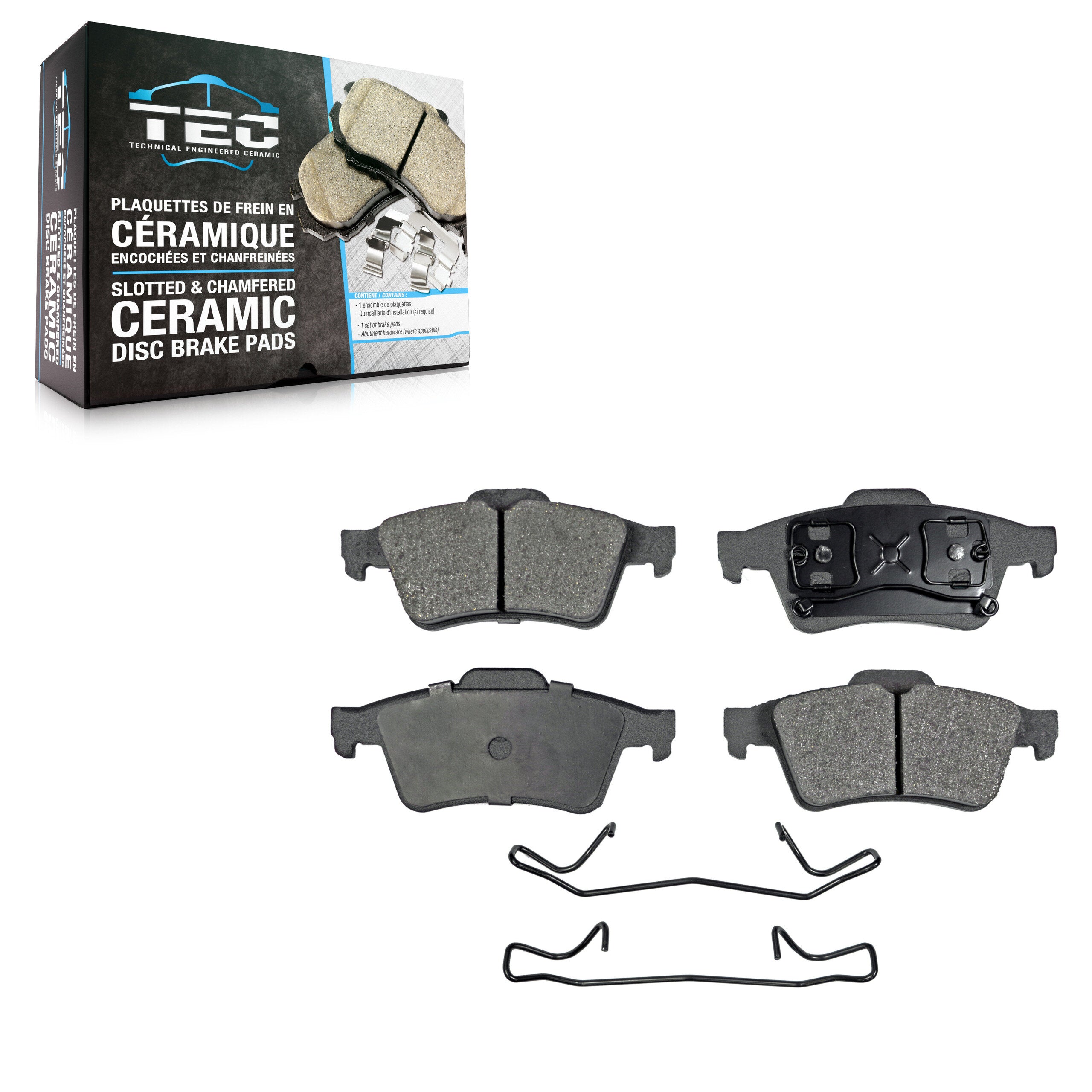 TEC TEC-973 Disc Brake Pad for 2003-2006 Mazda 5, Mazda 3, Saab 9-3 - Rear