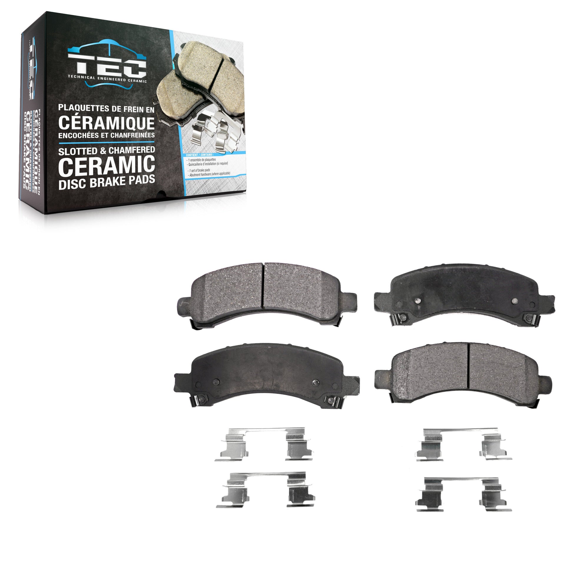 TEC TEC-974A Disc Brake Pad for 2002-2014 Cadillac Escalade, Chevrolet Avalanche 1500, Chevrolet Express 1500 - Rear