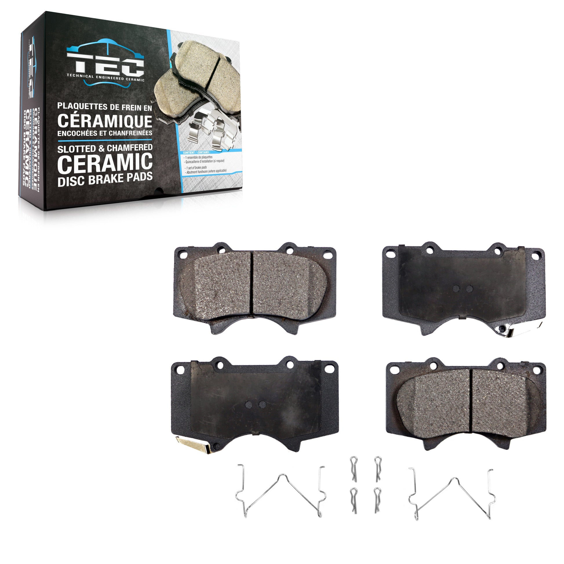 TEC TEC-976 Disc Brake Pad for 2000-2023 Toyota Tacoma, Lexus GX460, Mitsubishi Montero - Front